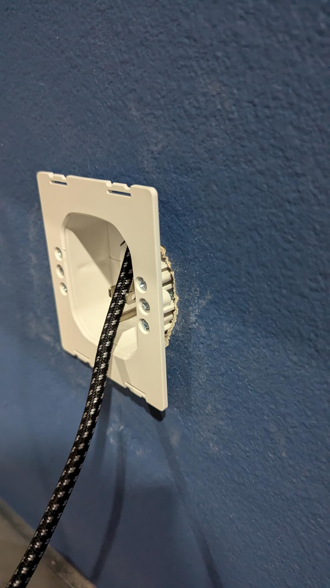 Perlegear in-Wall Cable Management Kit, TV Cord Hider for Wall Mounted TV and Speakers, Power and Low Voltage Wire Management. Includes Drill Template, Dust Bag and Drill Attachment for Easy Install customer photo 2