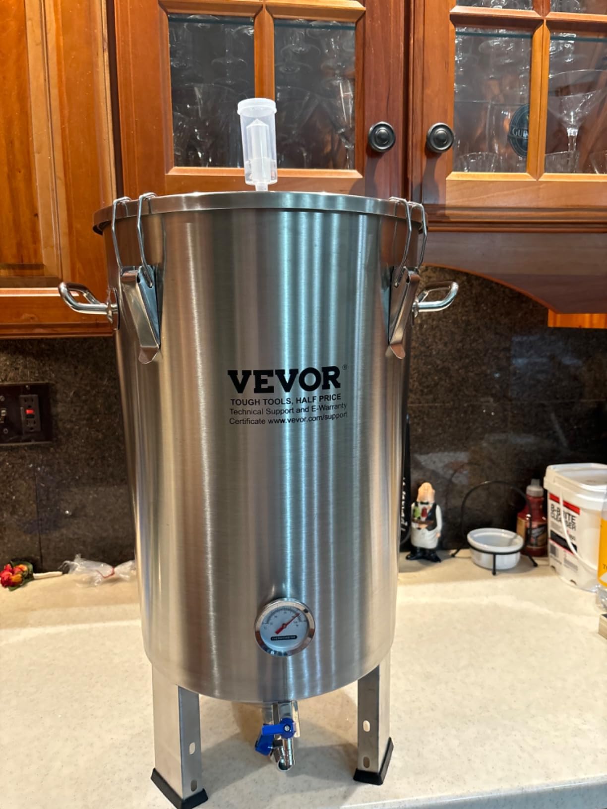 VEVOR Fermentation tank 8 Gallon Stainless Steel Beer Brew Fermentor Brew Bucket Fermentor for Home Brewing with Conical Base Brewing Equipment customer photo 1