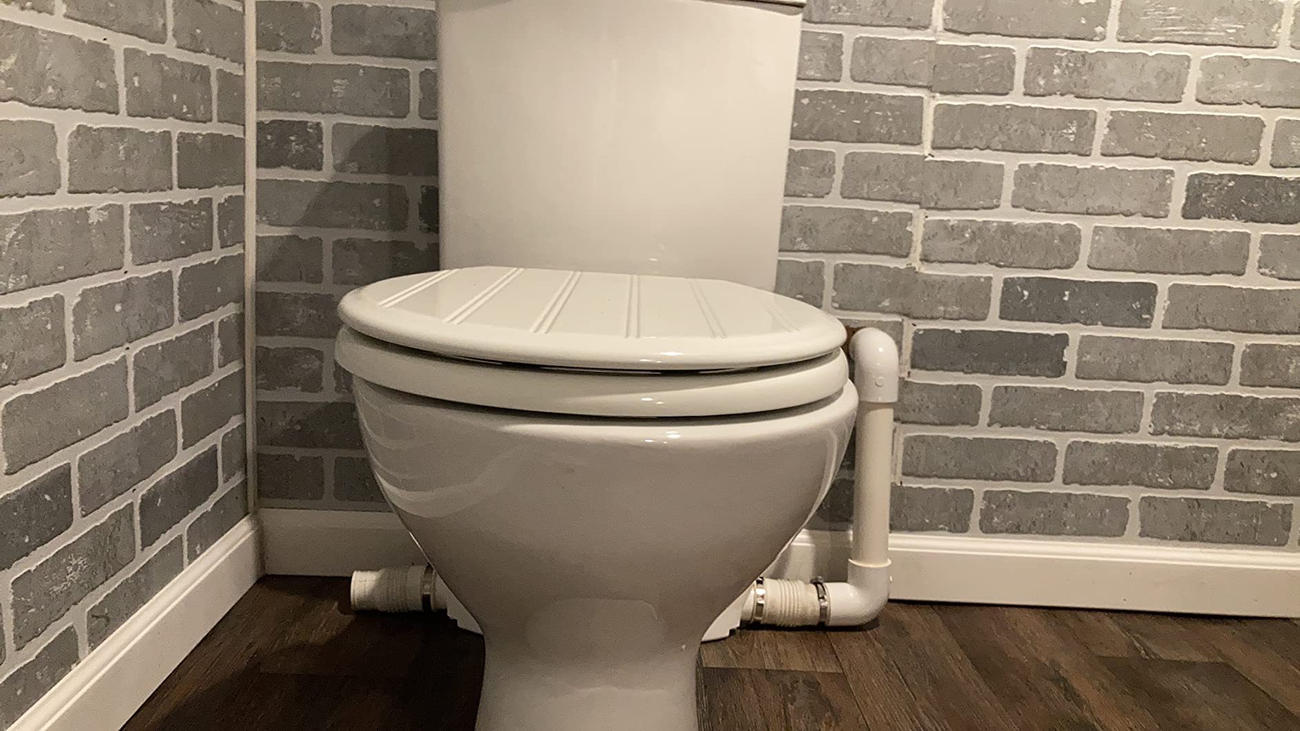SUPERFLO 600W Upflush Toilet System for Basement | Macerating Toilet System & Silent Toilet Pump for Macerator Toliet, Sink & Tub (Include Extension Pipe) customer photo 2