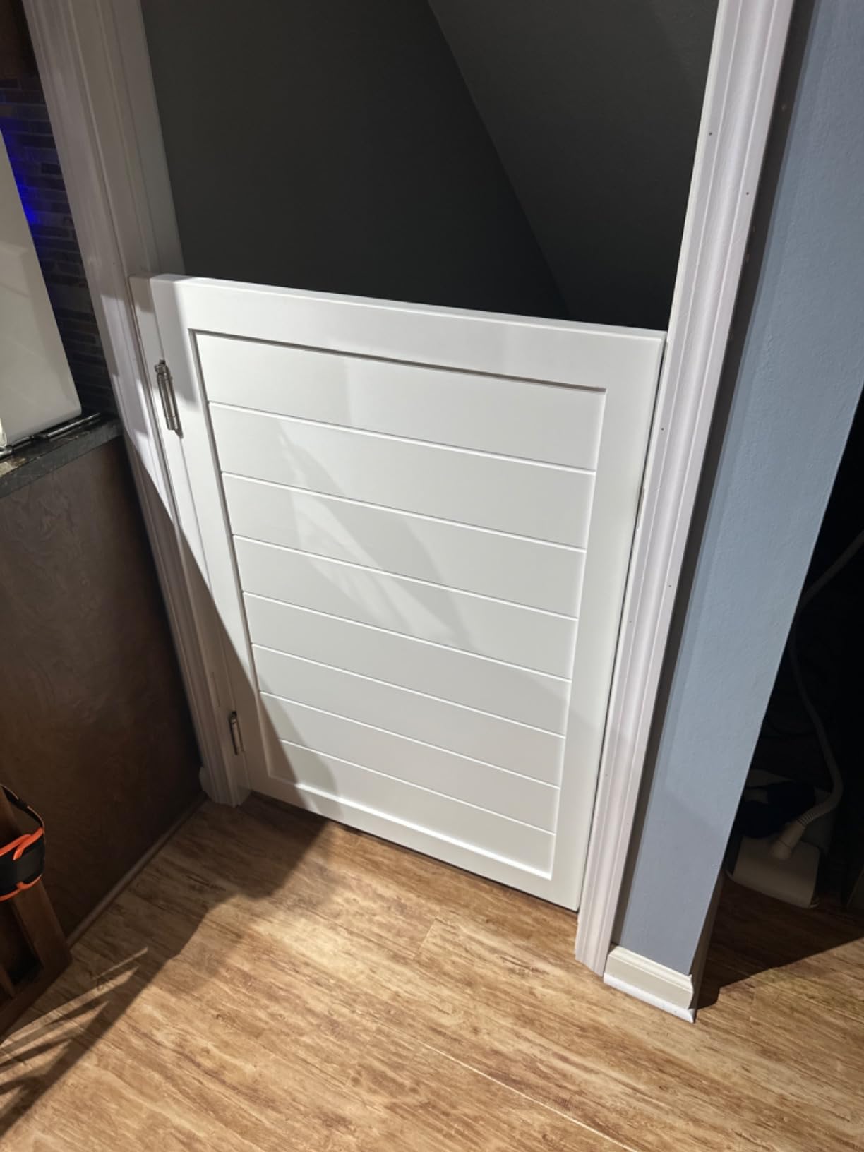 Saloon Swinging Doors 24/28/30/32/36 Inch Wide - White Heavy Duty Swing Cafe Doors with Hinges, Hardware & Install Guide - Single Swinging Half Door for Bar Kitchen Doorway Decor customer photo 2
