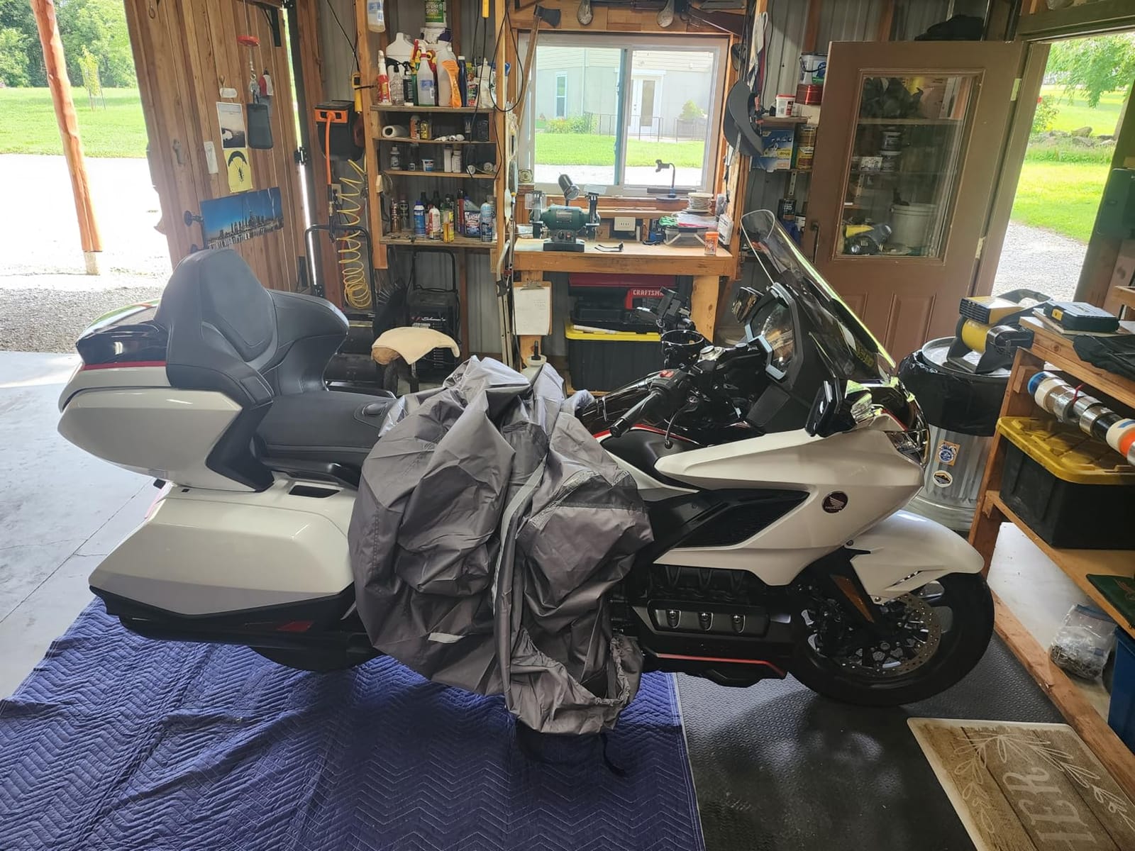 Motorcycle Cover LI LIBZAKI 600D Heavy Duty Storage All Season Universal Weather Waterproof Outdoor Protection 96