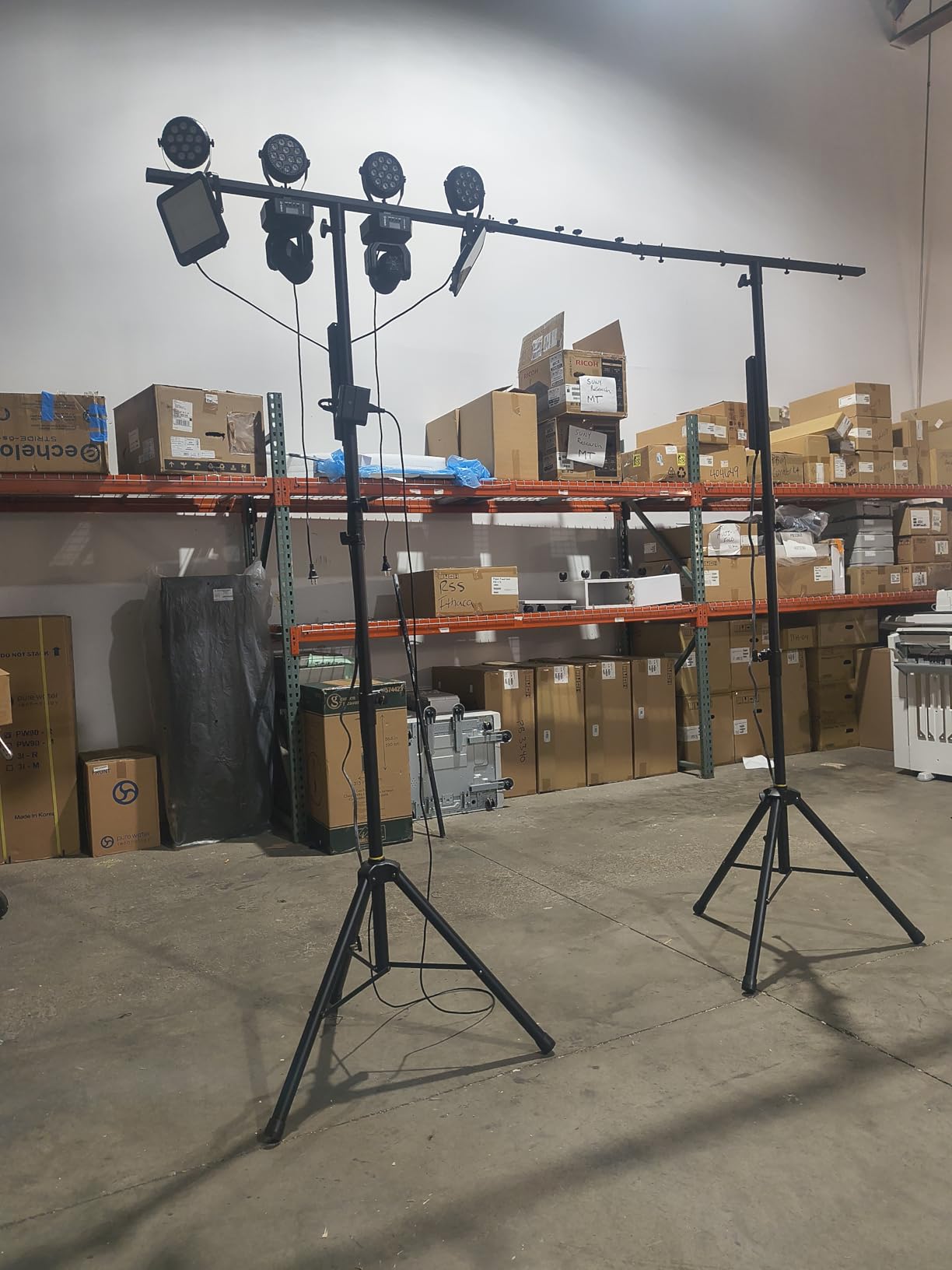 PPH-Sisy DJ Light Stand Heavy Duty Par Can Tripod T-Bar Stage Lights Stand Adjustable 39-100 Inch DJ Lighting Tripod Mount customer photo 1