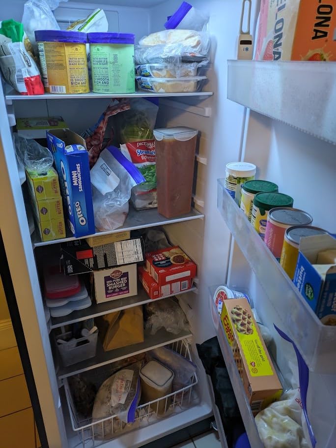 BLACK+DECKER 18 Cu. Ft. French Door Refrigerator, Ice Maker, Stainless Look | Full Size Refrigerator with Bottom Mount Freezer Drawer, Frost Free, ENERGY STAR Certified, Auto Defrost customer photo 1
