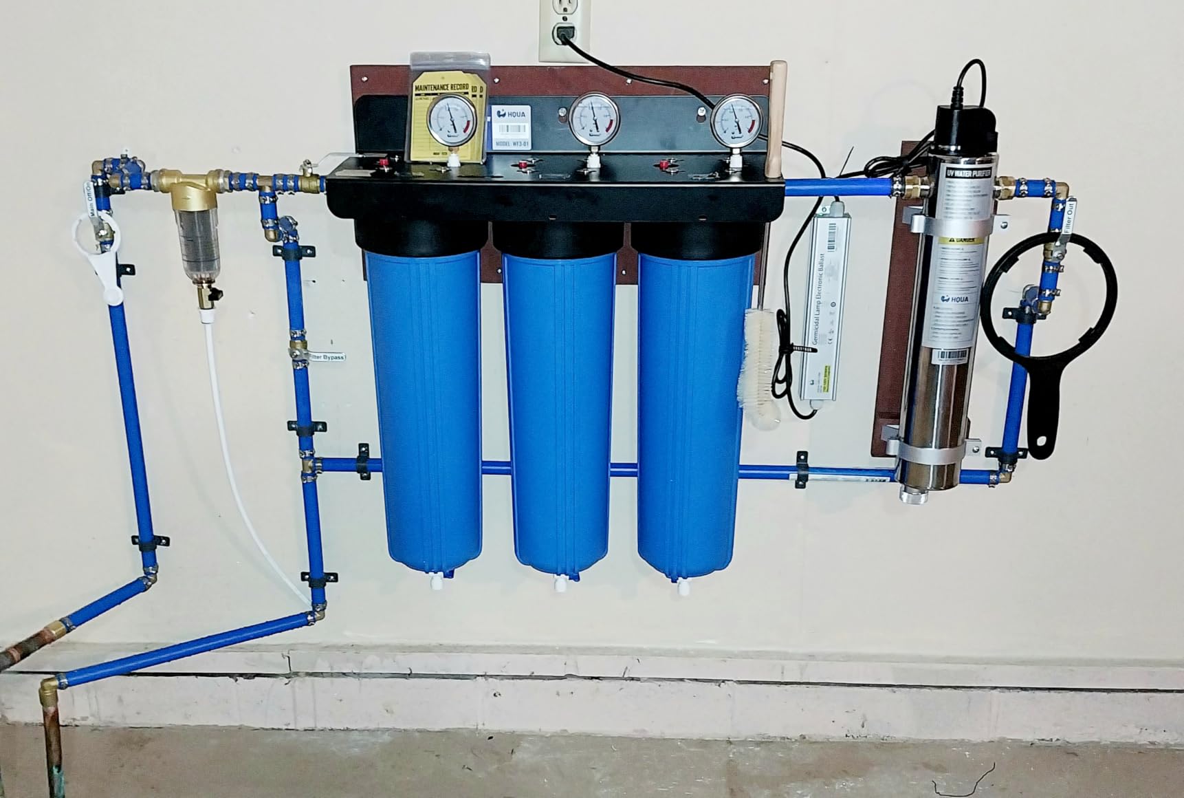 WF3-01 3-Stage Whole House Water Filtration System, Reduces Heavy Metals (Lead, Mercury, Arsenic, Cadmium, Chromium), Chlorine, Sediment, Odor, and VOC's customer photo 2