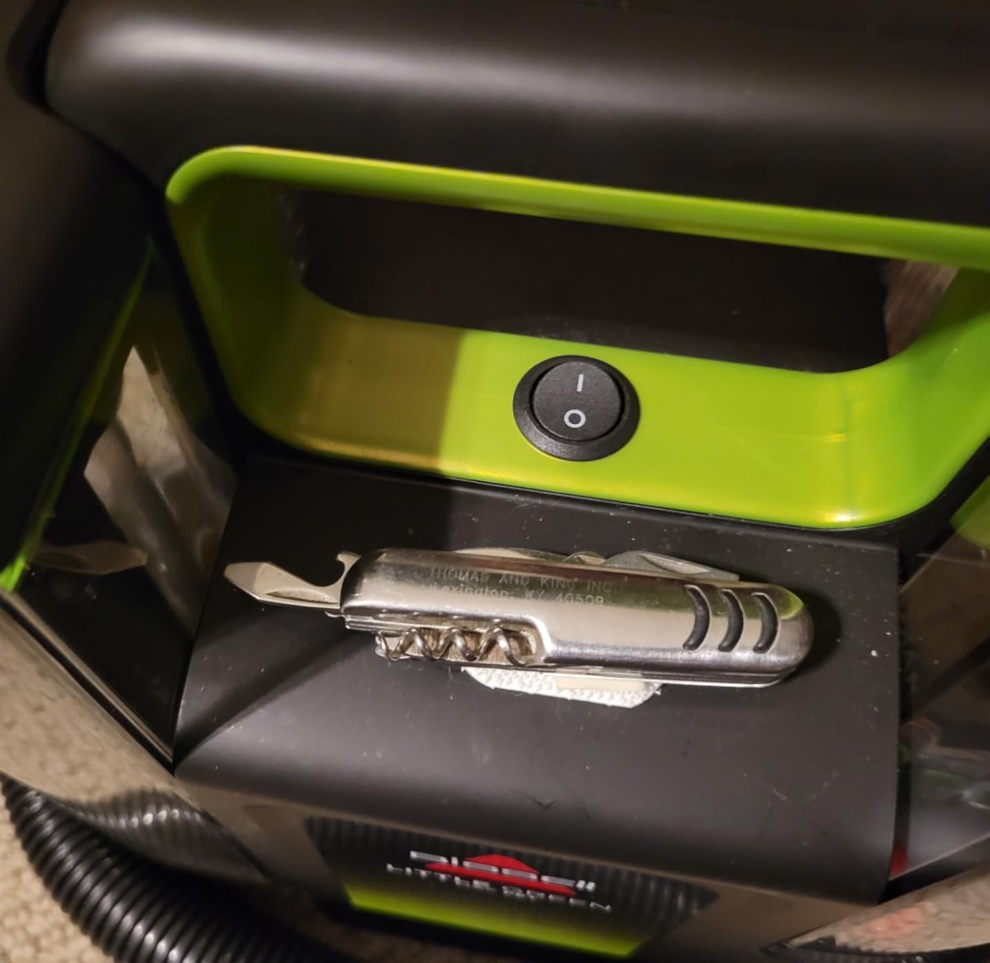 BISSELL Little Green Max Pet SmartMix Portable Carpet Cleaner 3355Q | HydroRinse Self-Cleaning Tool; 3-in. Tight Spot Tool; Pet Stain & Odor Eliminator; 11.7V customer photo 1