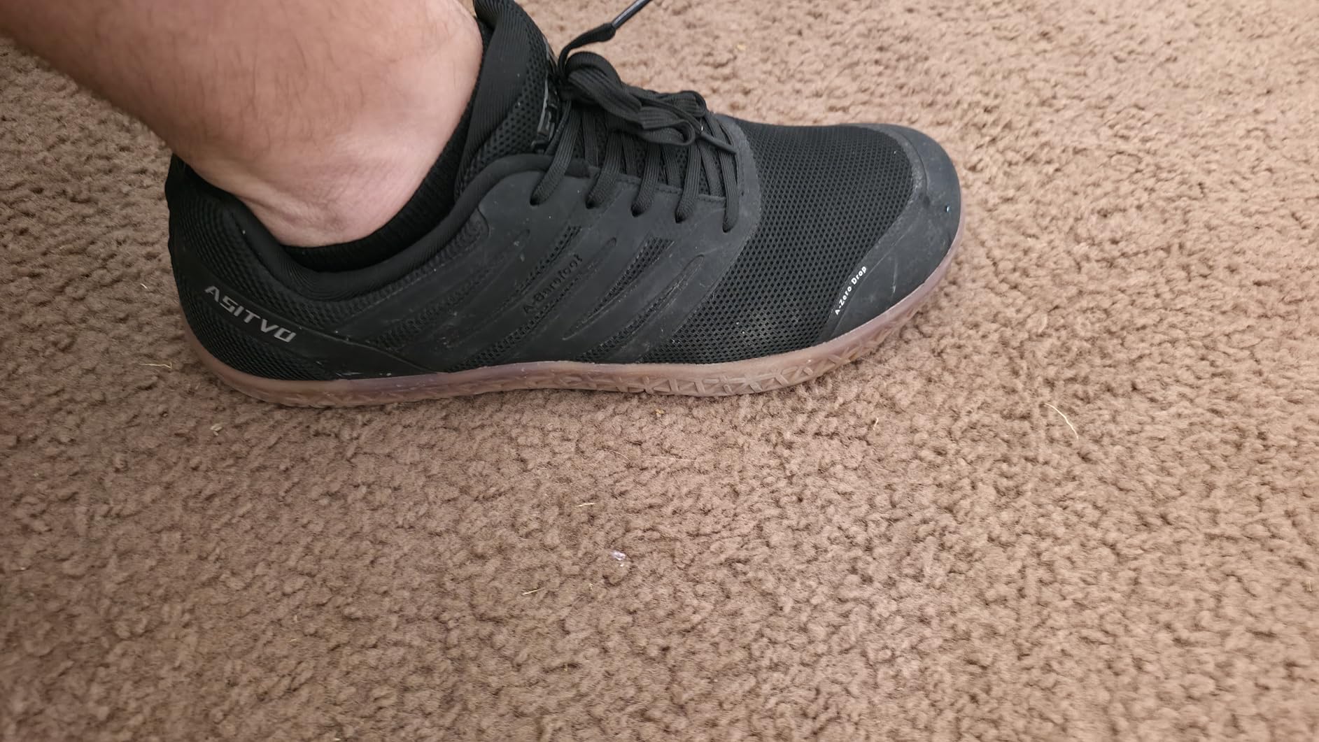 ASITVO Wide Men's Barefoot Zero Drop Sole Minimalist Sneakers Walking Shoes | Width Toe Box Cross Trainer Gym TPU Toe No-Sew Upper Grounding customer photo 1