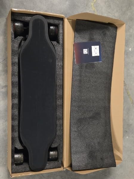 Electric Skateboard - Full-Screen LED Deck & Swappable Battery, 4 Modes from 13mph to 28mph, 25 Miles Max Range, 105*65mm PU Wheels, 1200W Motors, 330lb Max Load customer photo 1