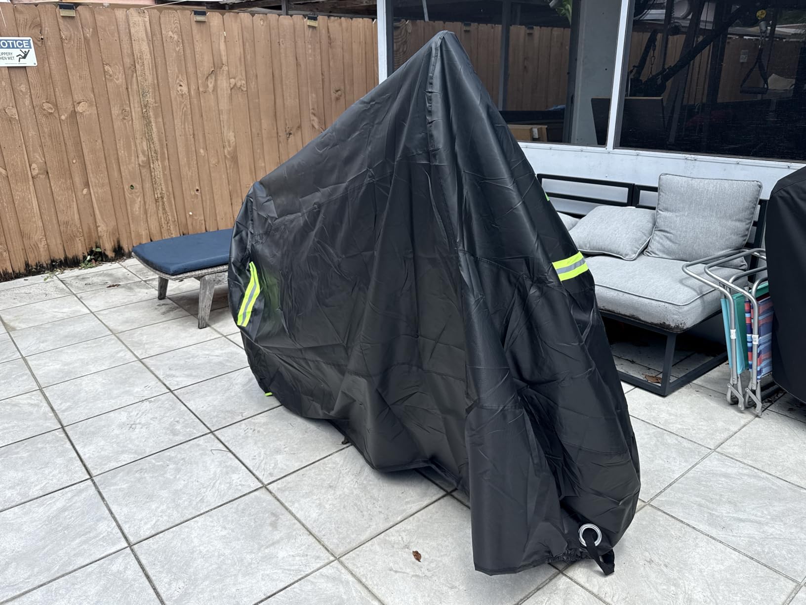 Zacro 420D Heavy Duty Motorcycle Cover, Waterproof Outdoor All Weather UV Dust Snow Proof, Universal Fit for Harley Honda Yamaha Suzuki Scooter Dirt Bike | All Weather UV, Dust & Snow Protection customer photo 1