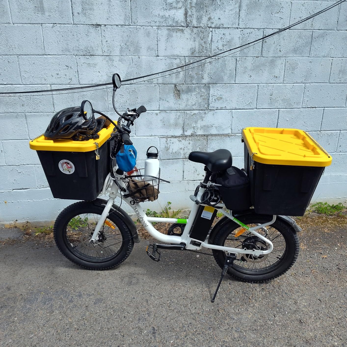 isinwheel U7S Electric Bike for Adult, Peak 1500W Motor 48V 20Ah Battery Up to 20+ MPH & 80 Miles Step-Thru Cargo Ebike, 7-Speed All Terrain Fat Tire Front Suspension E-Bike customer photo 2