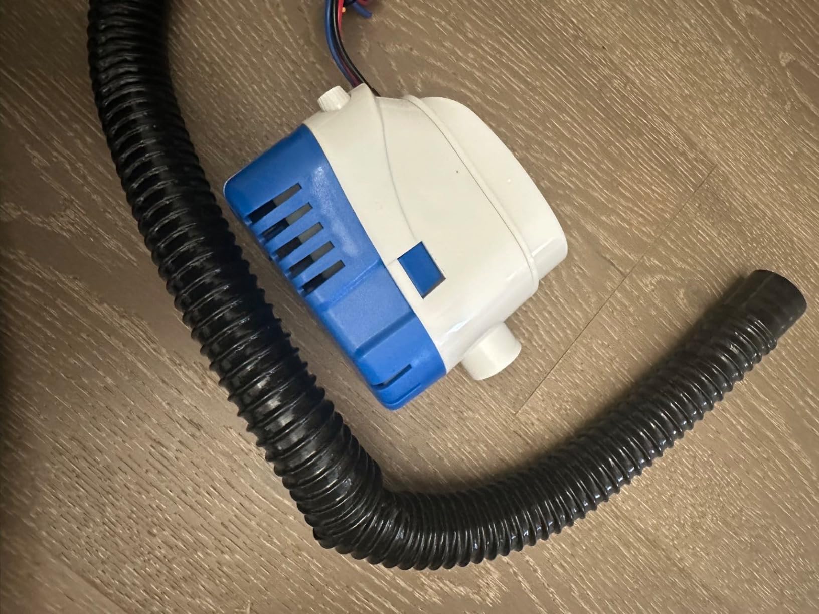 1100 GPH Automatic Boat Bilge Water Pump 12V, 1-1/8 Inch Dia Bilge Pump Plumbing Kit with 6FT Hose, 2 Clamps, Thru-Hull Fitting, Ideal for Fishing Boats, Cruisers, Runabouts, Yachts customer photo 1