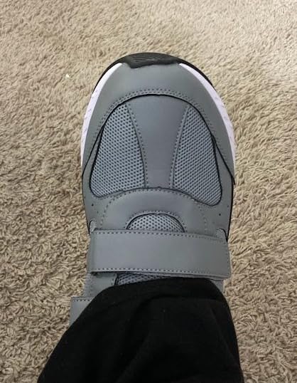 Extra Wide Walking Shoes for Men Wide Width, Hook and Loop Orthopedic Sneakers for Swollen Feet Neuropathy - Rebound Core V8 customer photo 2