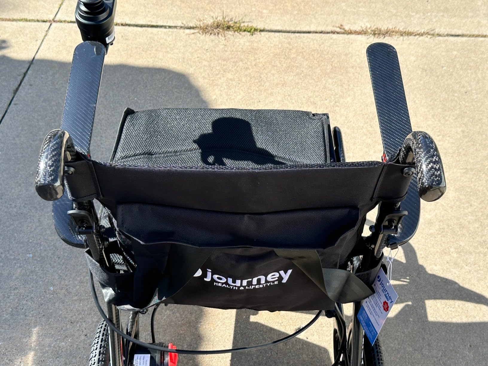 Journey Air Elite Electric Power Chair for Adults & Seniors, 26 lb, Blue | Lightweight Foldable Wheelchair, Quick Charge with 9.3 Mile Range customer photo 1