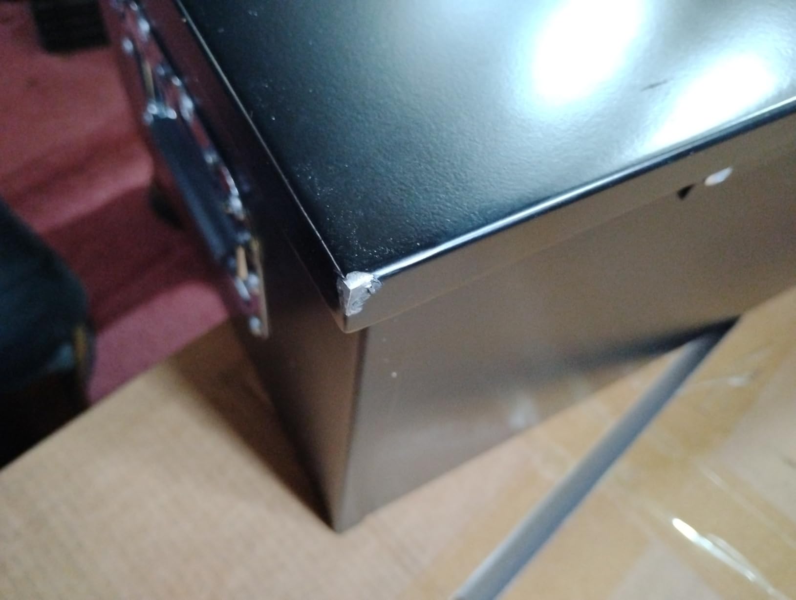 Yizosh 39 Inch Steel Heavy Duty Truck Bed Tool Box, Trailer Tongue Box with Lock and Keys customer photo 2
