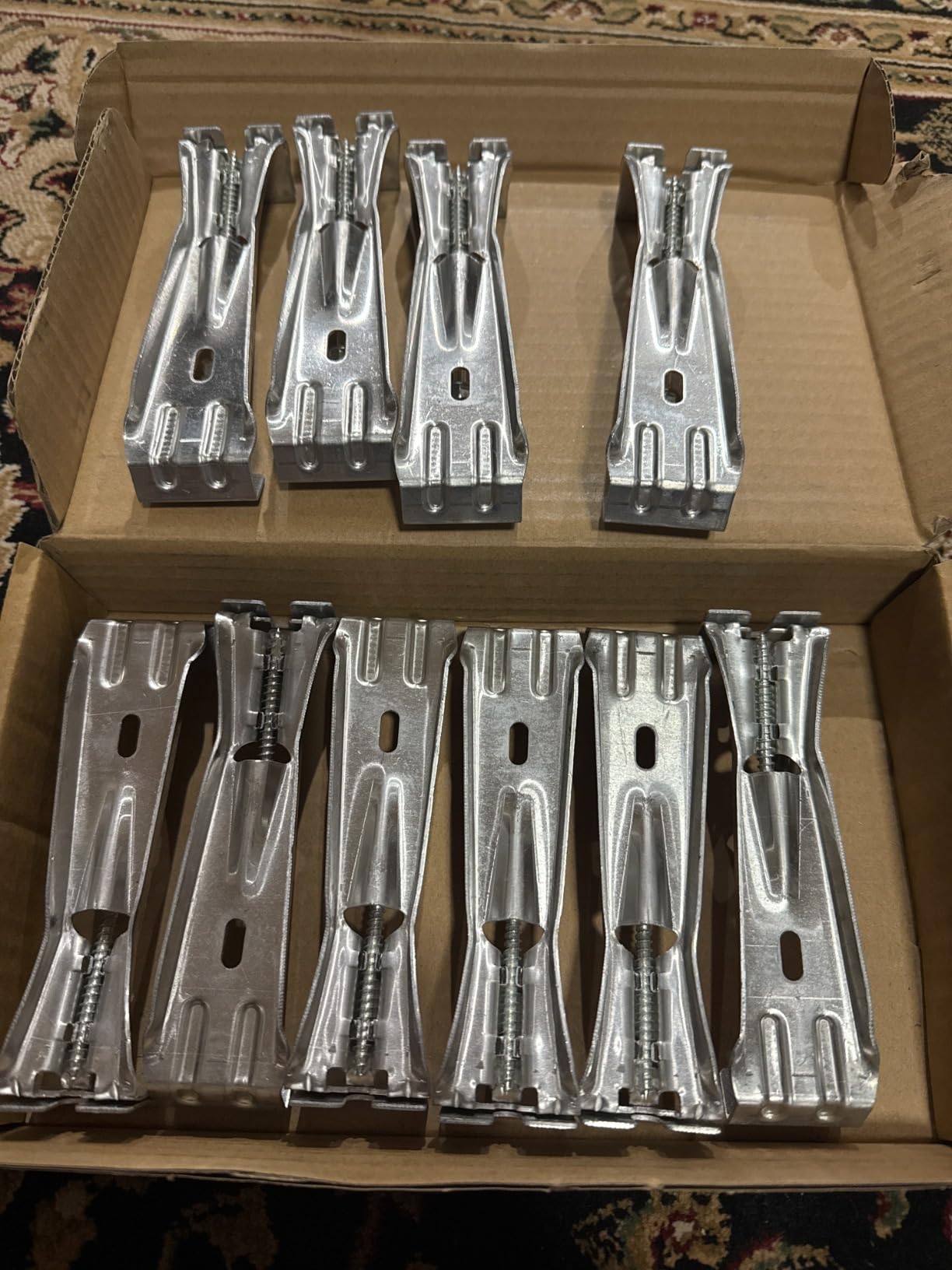 5 Inch Roofing Gutter Hangers, Quick Screw Hidden Gutter Support Brackets for Repairing Sagging 5 Inch K-Type Aluminum Gutters, Gutter Clips Comes with 1/4
