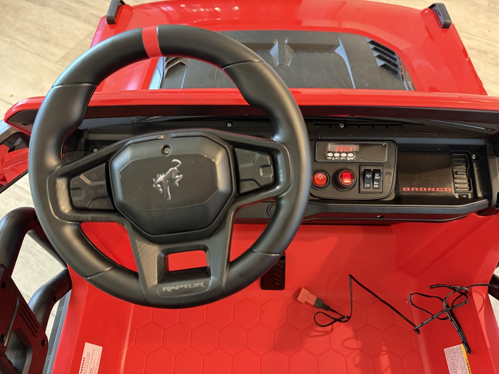 First Ride On 24V Ride on Toys for Big Kids, Licensed Ford Bronco Raptor 2 Seater Ride on Cars with Remote Control, 4-Wheeler Suspension, 3 Speeds, LED Lights, Bluetooth customer photo 1