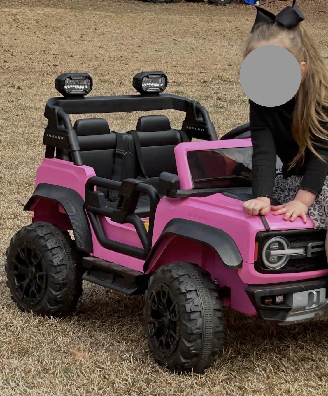 First Ride On 24V Ride on Toys for Big Kids, Licensed Ford Bronco Raptor 2 Seater Ride on Cars with Remote Control, 4-Wheeler Suspension, 3 Speeds, LED Lights, Bluetooth customer photo 2