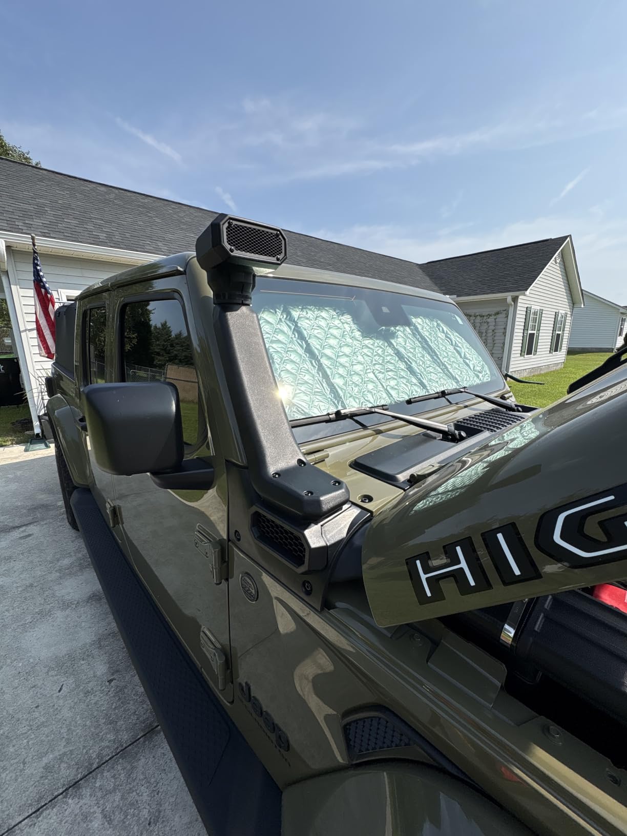Car Snorkel Kit Fit for Jeep for Wrangler 2018-2021 | 18-23 for Jeep for Wrangler JL New Cold Air Ram Intake Snorkel Kit OffRoad 2.0L 3.6L, for Jeep for Gladiator 2020-2023 customer photo 1