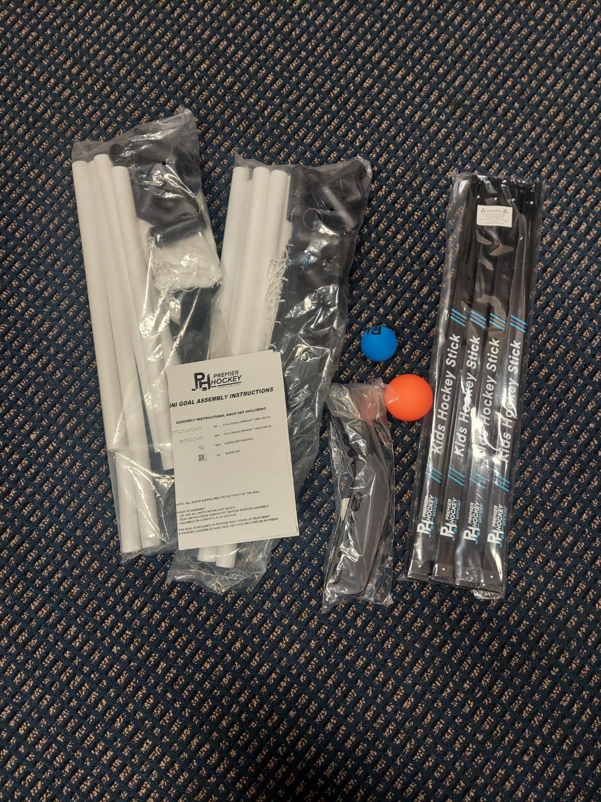 Premier Sports Kids Hockey Set - Complete Beginner Set for Ages 3-9 | Includes (4) Sticks, (2) Mini Goals, (1) Foam & (1) Standard Balls customer photo 1