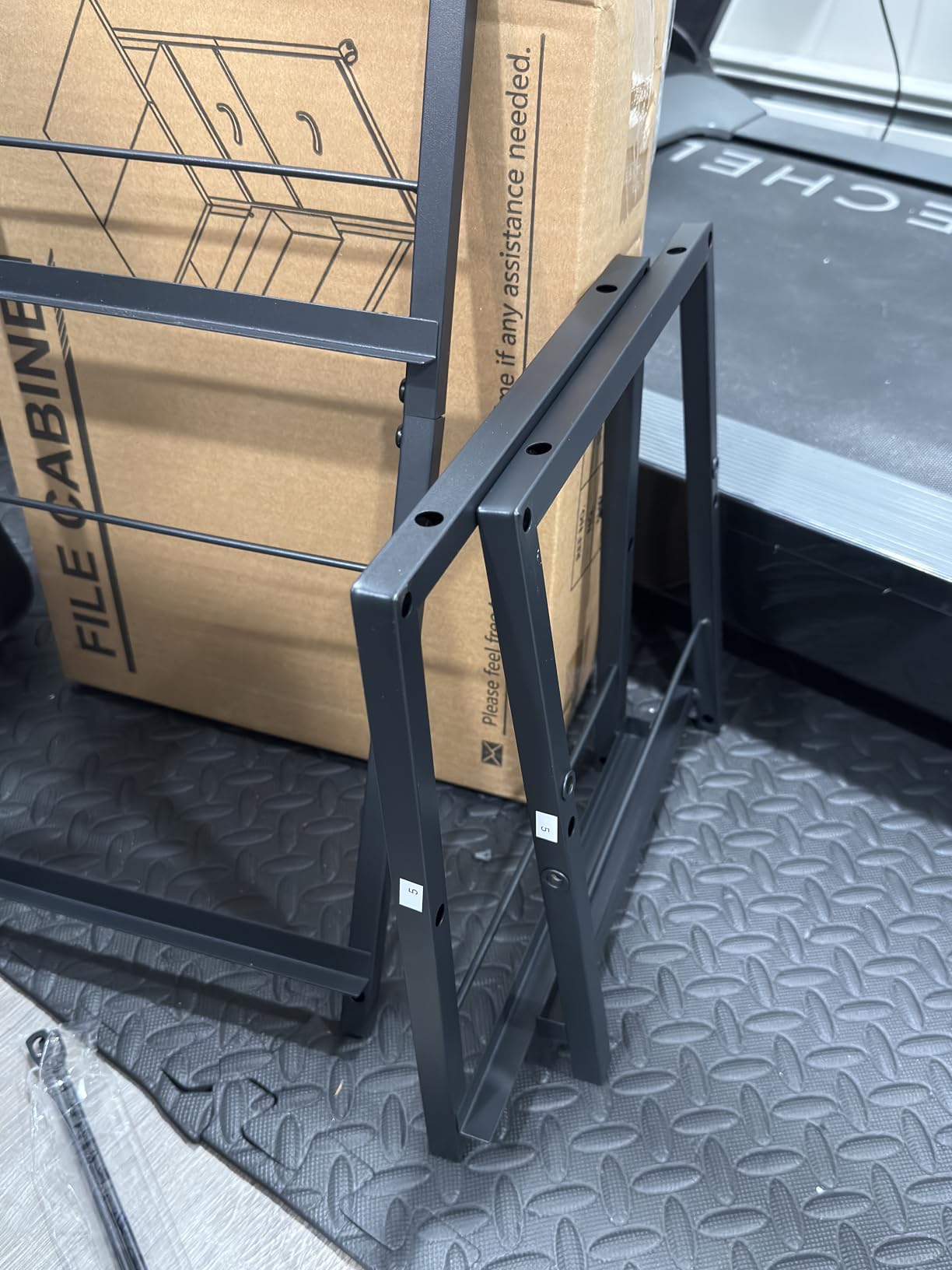GYIIYUO 2 Drawer File Cabinet 24''W, Mobile Filing Cabinet, Printer Stand | 24'' Extended Desktop for Large Printer customer photo 2
