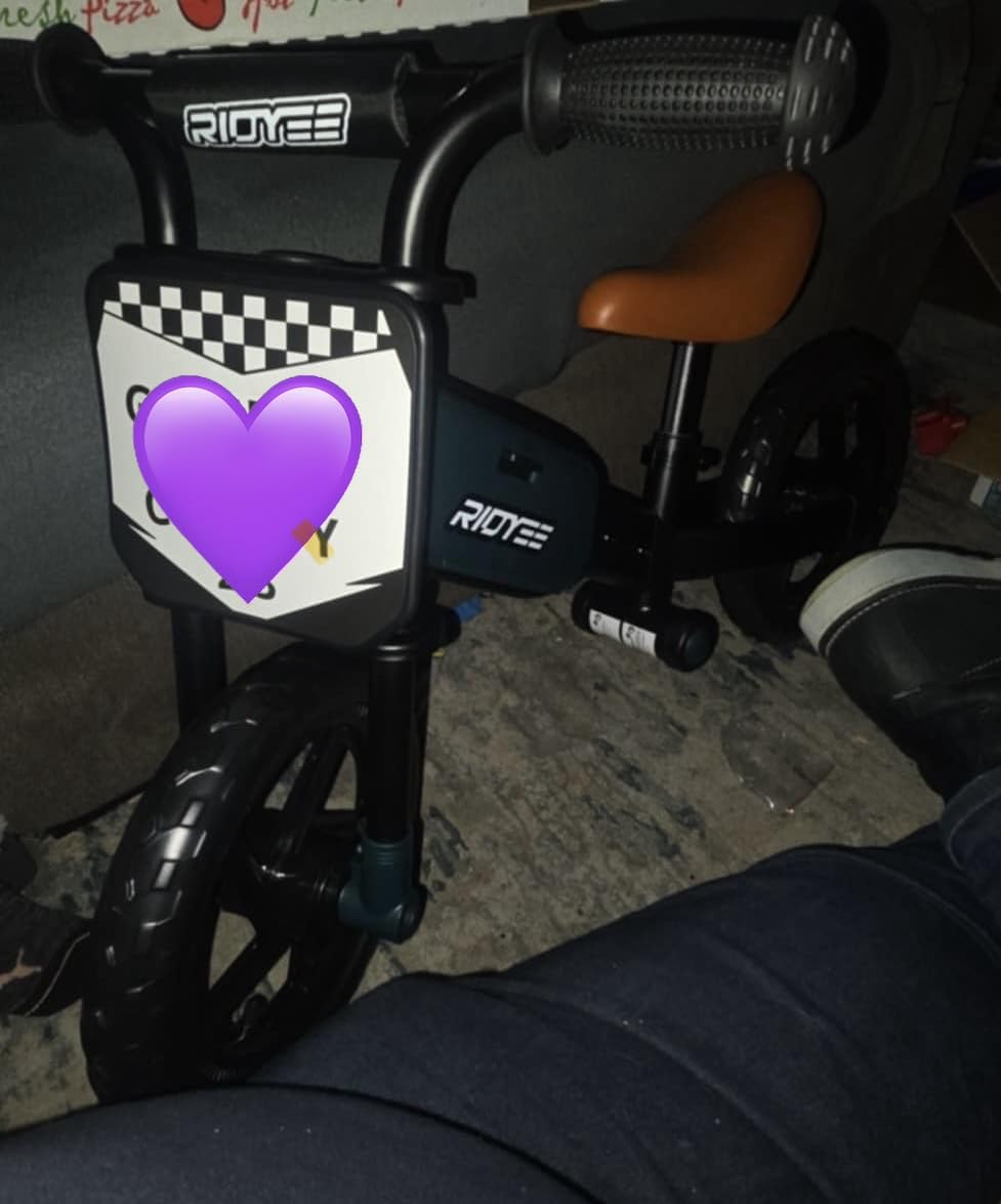 RIDYEE Toddler Balance Bike 2 Year Old, Kids Balance Bike Ages 2-5 | Tool-Free Adjustment, Limited Steering, Footrest, Custom Name Plate with Stickers customer photo 1