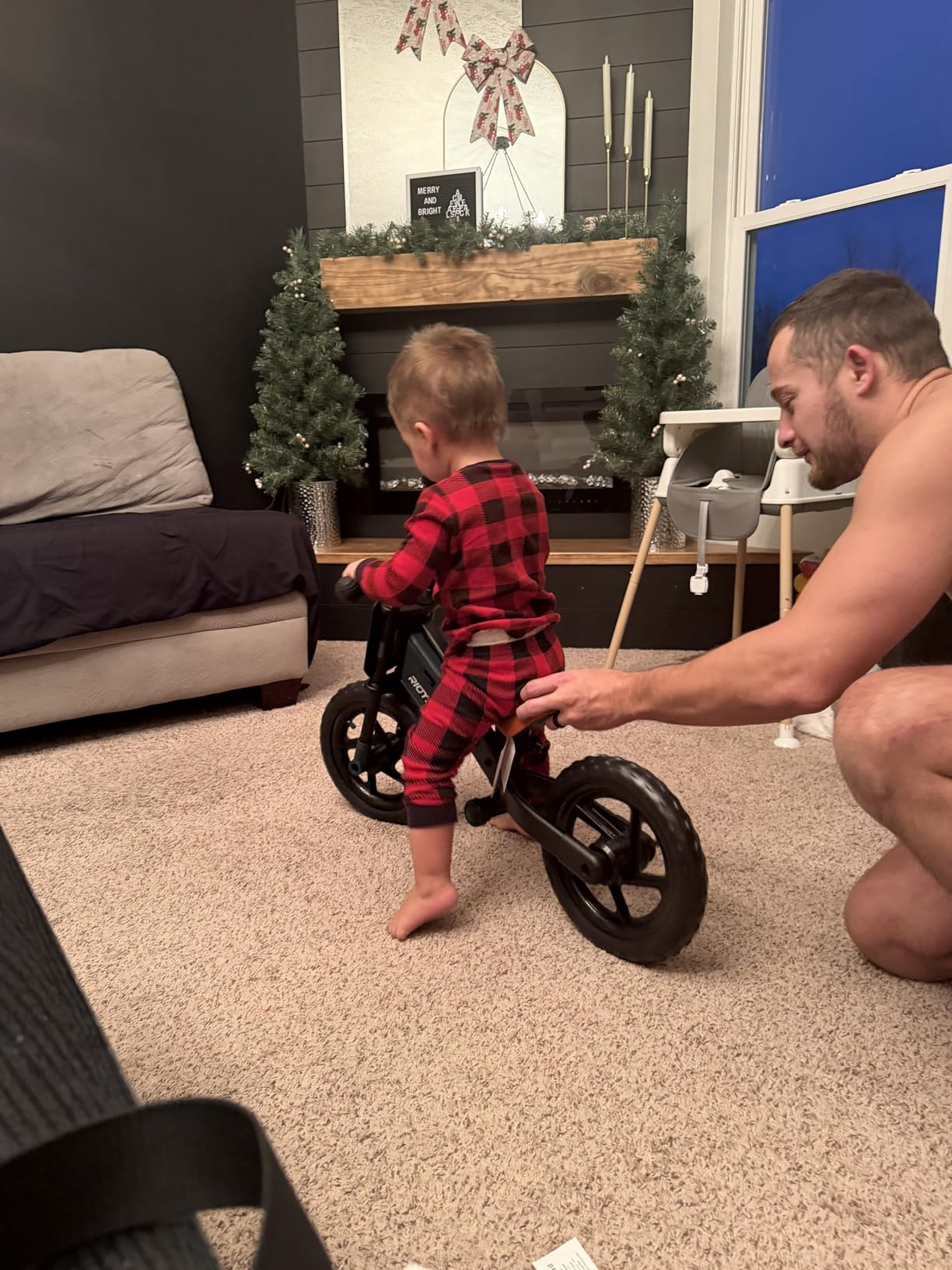 RIDYEE Toddler Balance Bike 2 Year Old, Kids Balance Bike Ages 2-5 | Tool-Free Adjustment, Limited Steering, Footrest, Custom Name Plate with Stickers customer photo 2