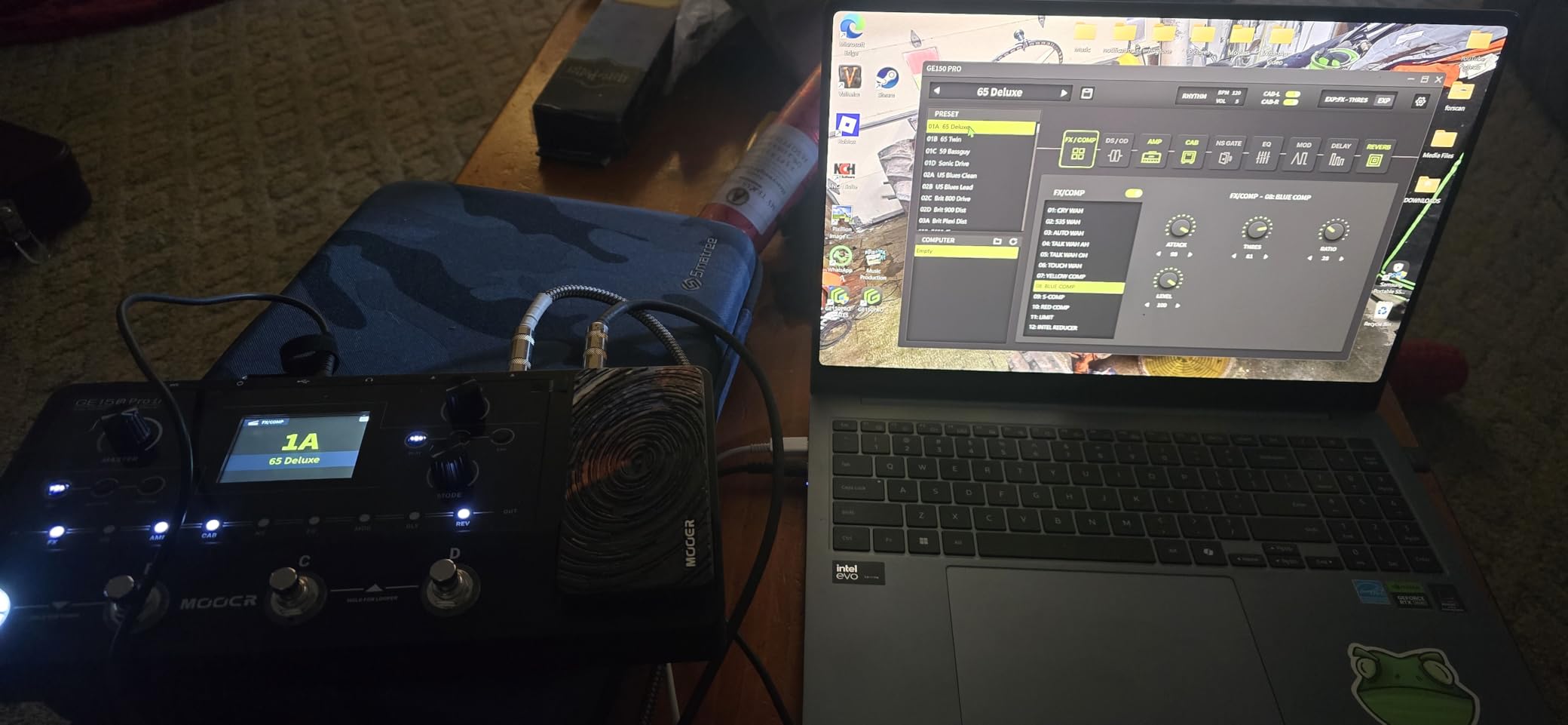 MOOER GE150 Pro Guitar Multi Effects Processor, 200 Presets & 170 Effects, NAM & MNRS Support, 55 Amp Models, 26 Cab Sims, 20 IR Slots, USB OTG Recording, 4-Footswitch, Looper & Expression Pedal customer photo 2