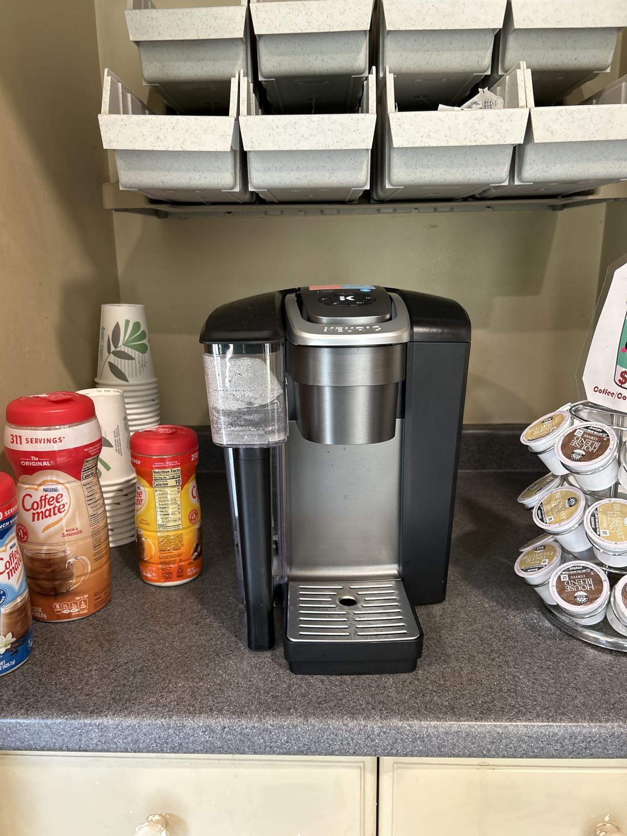 Keurig K-1550 Small Business Single Serve Coffee Maker, 96 oz Water Reservoir, Black | Water Reservoir customer photo 1