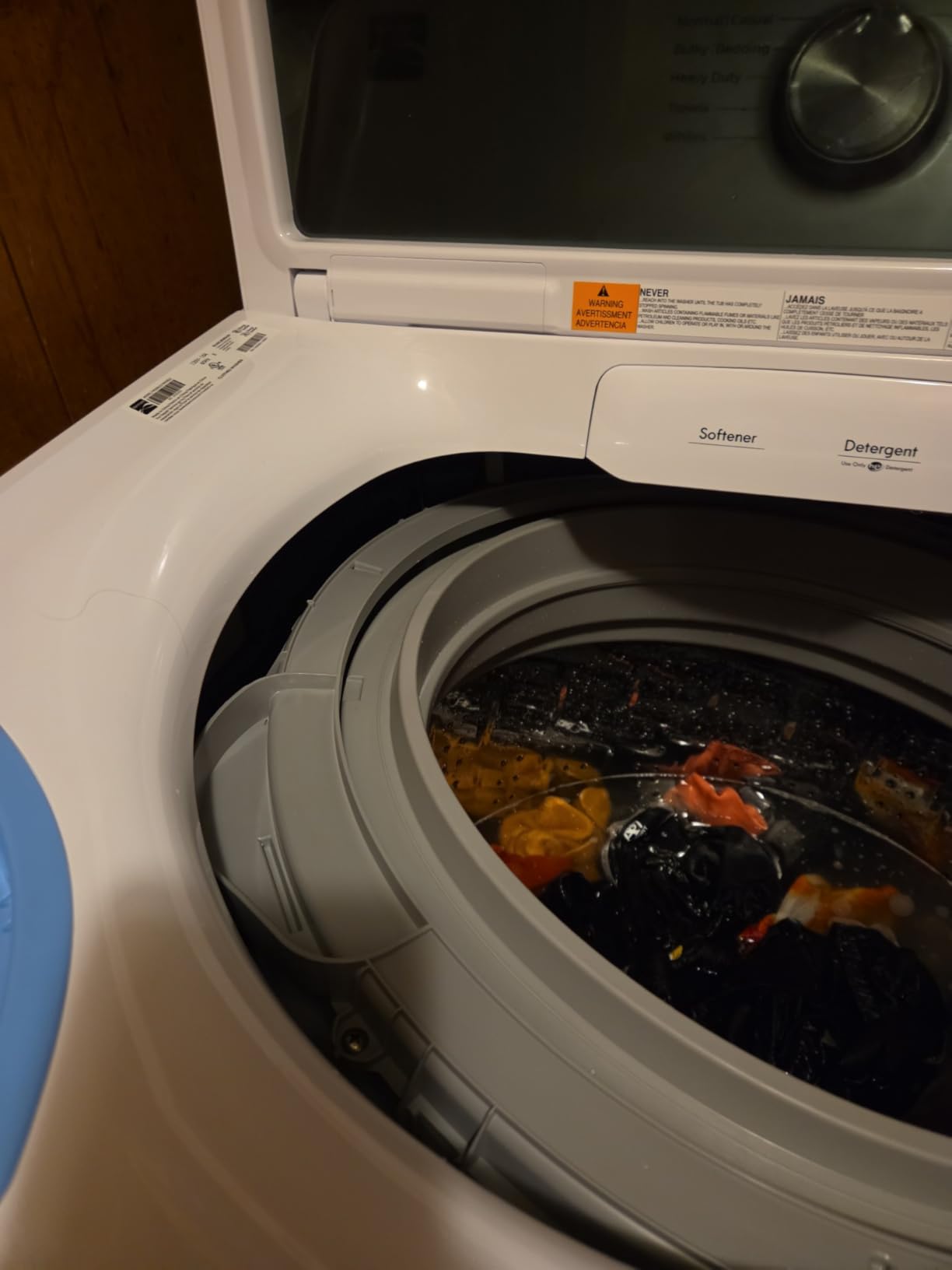 Kenmore 4.5 cu. ft. Top Load Washer with Triple Action Impeller - White customer photo 2