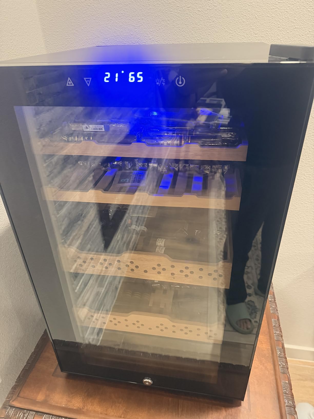 25L Cigar Electric Humidor, 200 Counts Large Capacity, Thermostatic Electric Cooler Cabinet with Digital LED Screen, Safety Lock, Smart Humidity & Temp Control, Gifts for Men customer photo 2