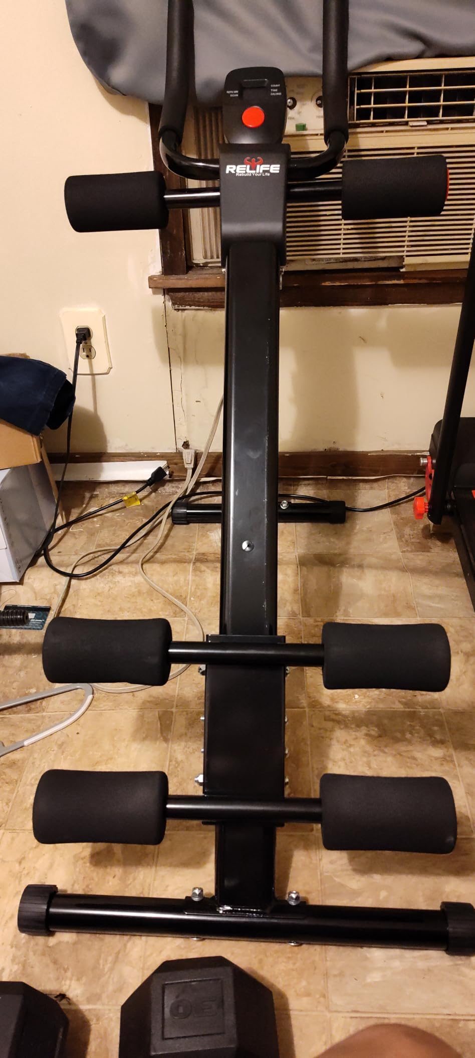 RELIFE REBUILD YOUR LIFE AB Workout Machine Adjustable Ab Trainer Machine | Exercise Equipment for Home Gym Foldable Ab Cruncher Strength Training Equipment, Full Body Workout Equipment 440 LBS customer photo 1