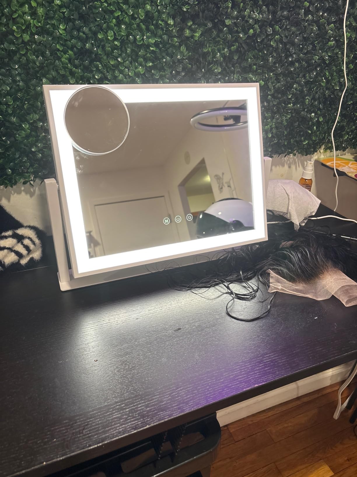 Gvnkvn Lighted Makeup Mirror, 17.3