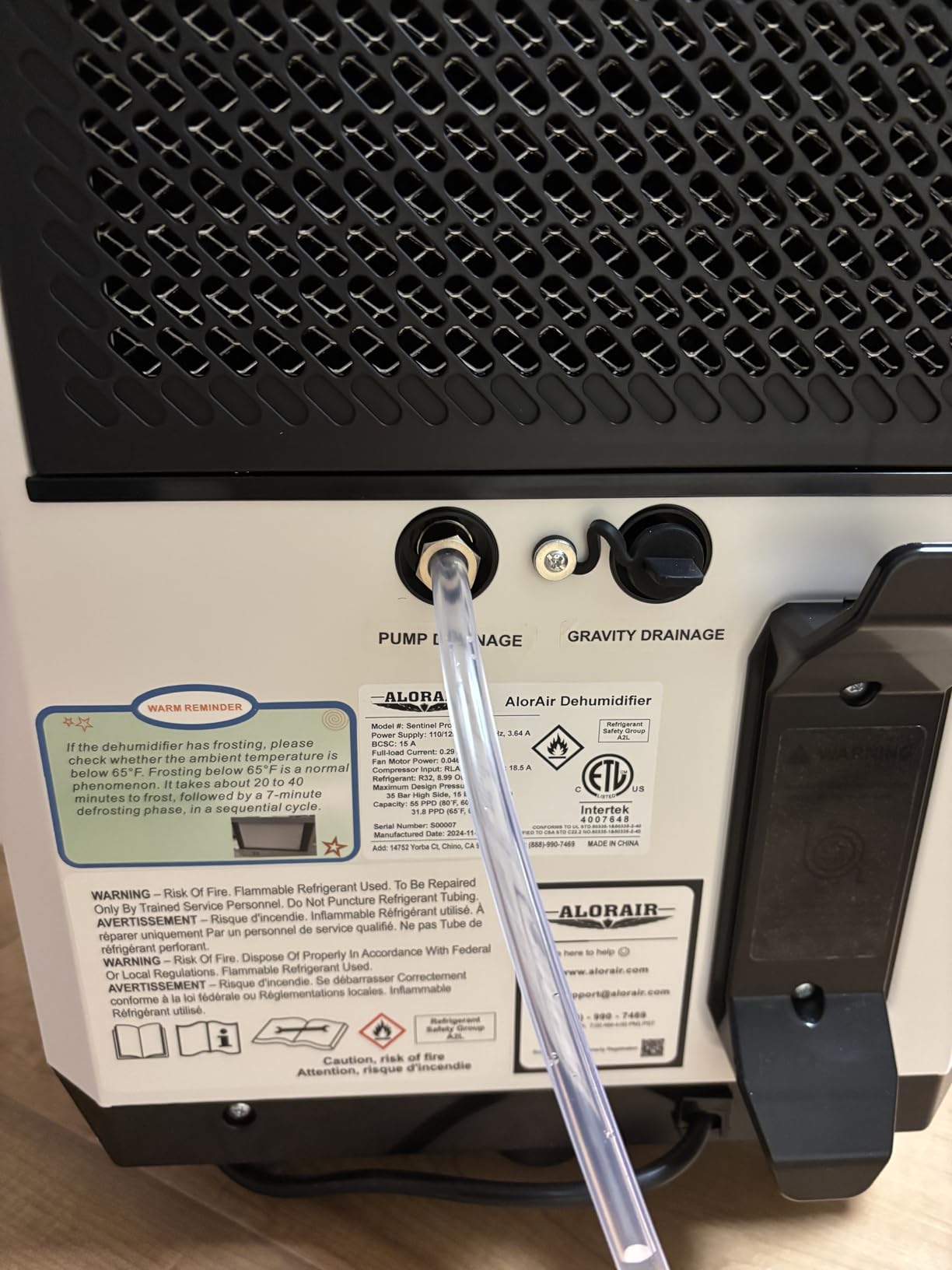 ALORAIR 120 PPD Commercial Dehumidifier with Pump for Home Use Basement SLGR Tech High Efficiency 6-Year Warranty for Bedroom Basement Bathroom Home Garage Warehouse customer photo 2