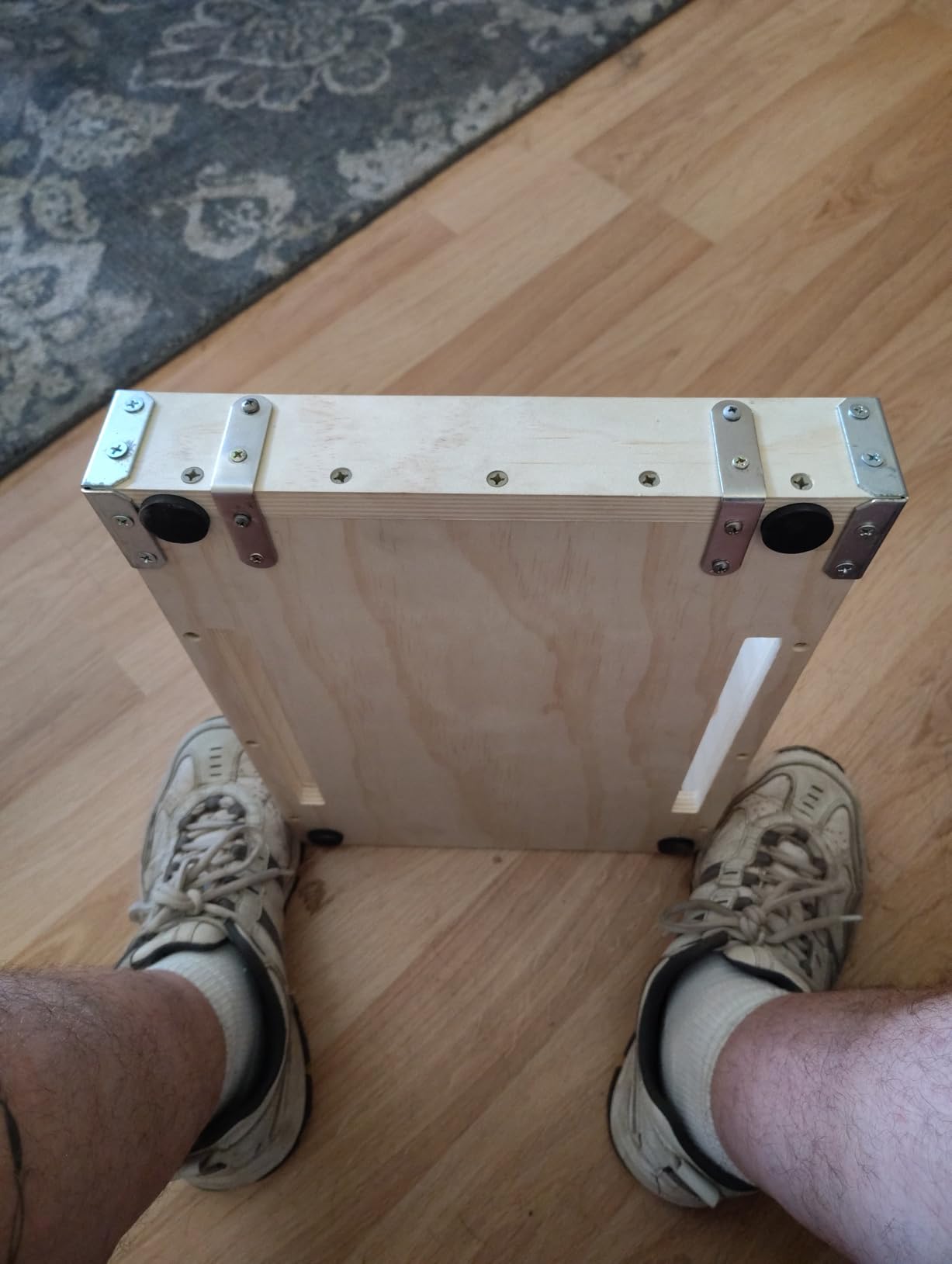2-in-1 Professional Wooden Balance Board & Slant Board, Four Adjustable Incline Board and Calf Stretcher, Stretch Board for Knees Ankle Heel Feet Leg customer photo 1