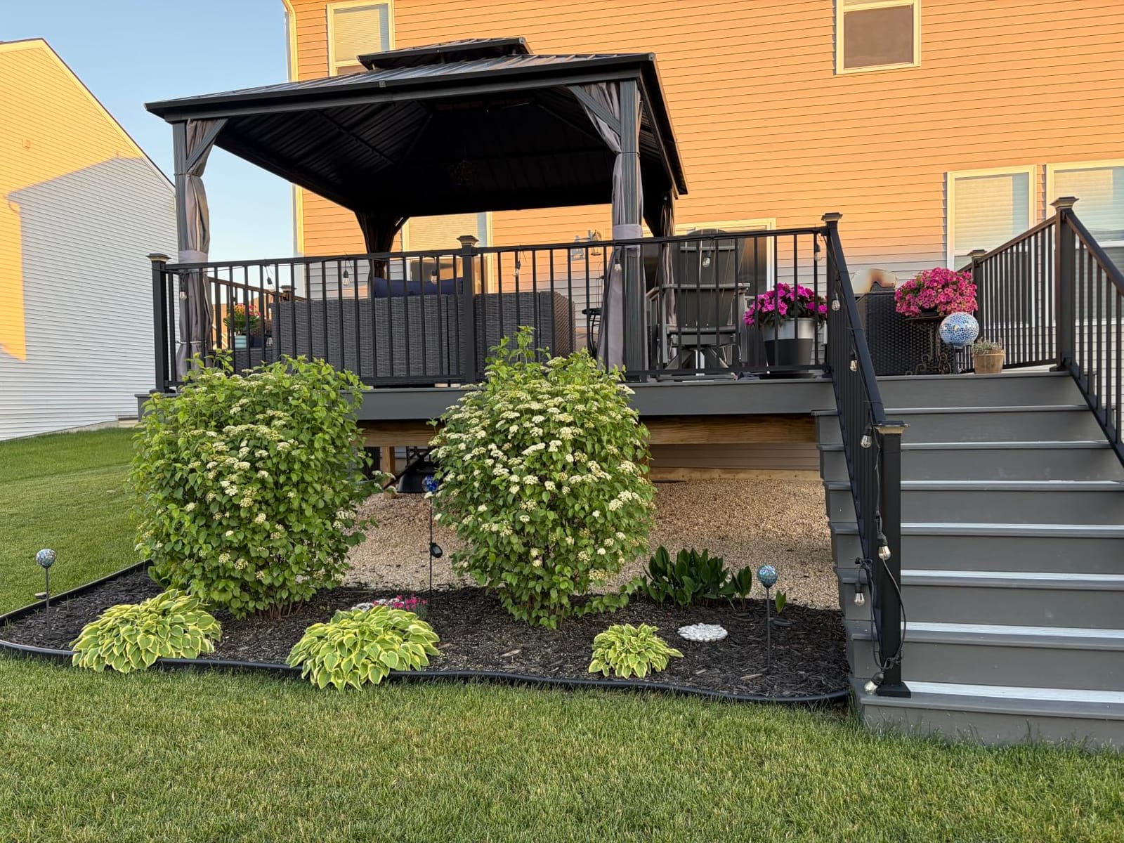 Domi 13x16.5FT Solarium Sunroom Kit, Outdoor Enclosed Patio Sunroom Gazebo with Aluminum Frame, Permanent Freestanding Hardtop Gazebo with 2 Sliding Doors (Front and Rear), Movable PVC Windows customer photo 2