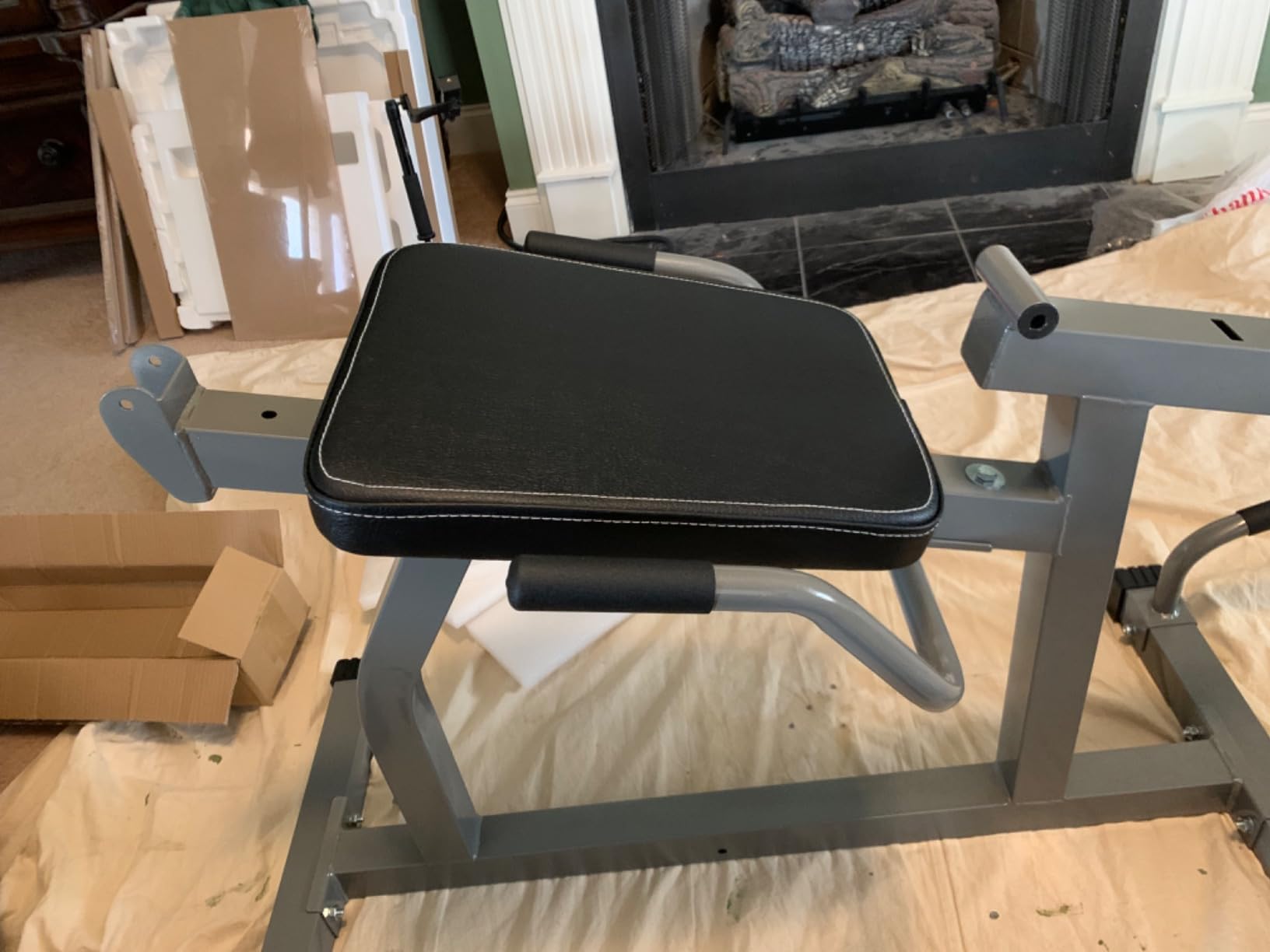 Z ZHICHI 2-in-1 Leg Curl/Extension Machine, Home Use, Burn quads/Calves Fast | 5s Quick Function Switch, 7.9sqft Flexible Space Use, 50x50x1.4mm Sq tube, Holds 660LBS customer photo 2