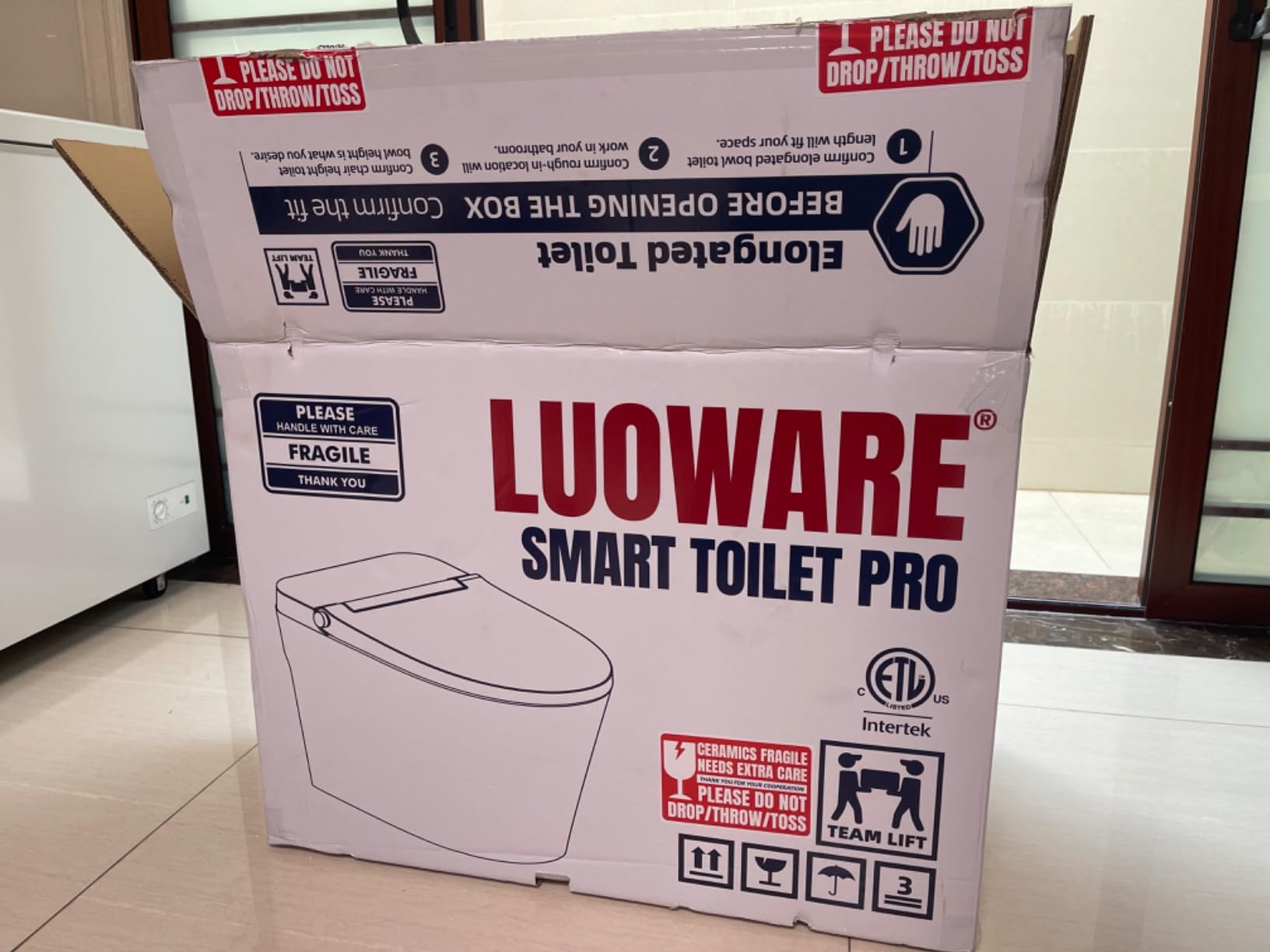 Smart Toilet with Bidet Built in, Luxury One Piece Elongated Bidet Toilet, Auto Open/Close/Flush, Foot Sensor Operation, Built-in Tank & Booster Pump, Heated Seat, Massage Wash, Night Light customer photo 2