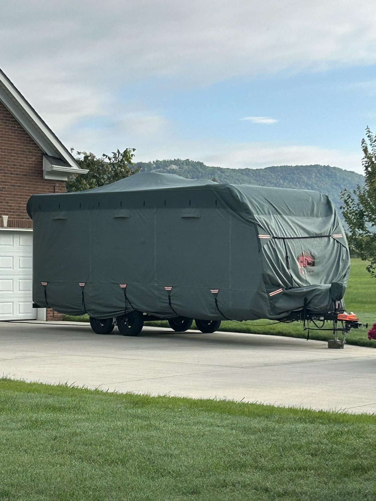 RV Cover for 20-22 ft Travel Trailers, 7 Layers Heavy Duty Camper Cover, Weatherproof & UV Resistant Motorhome Trailer Cover with Gutter & Tongue Jack Covers customer photo 2