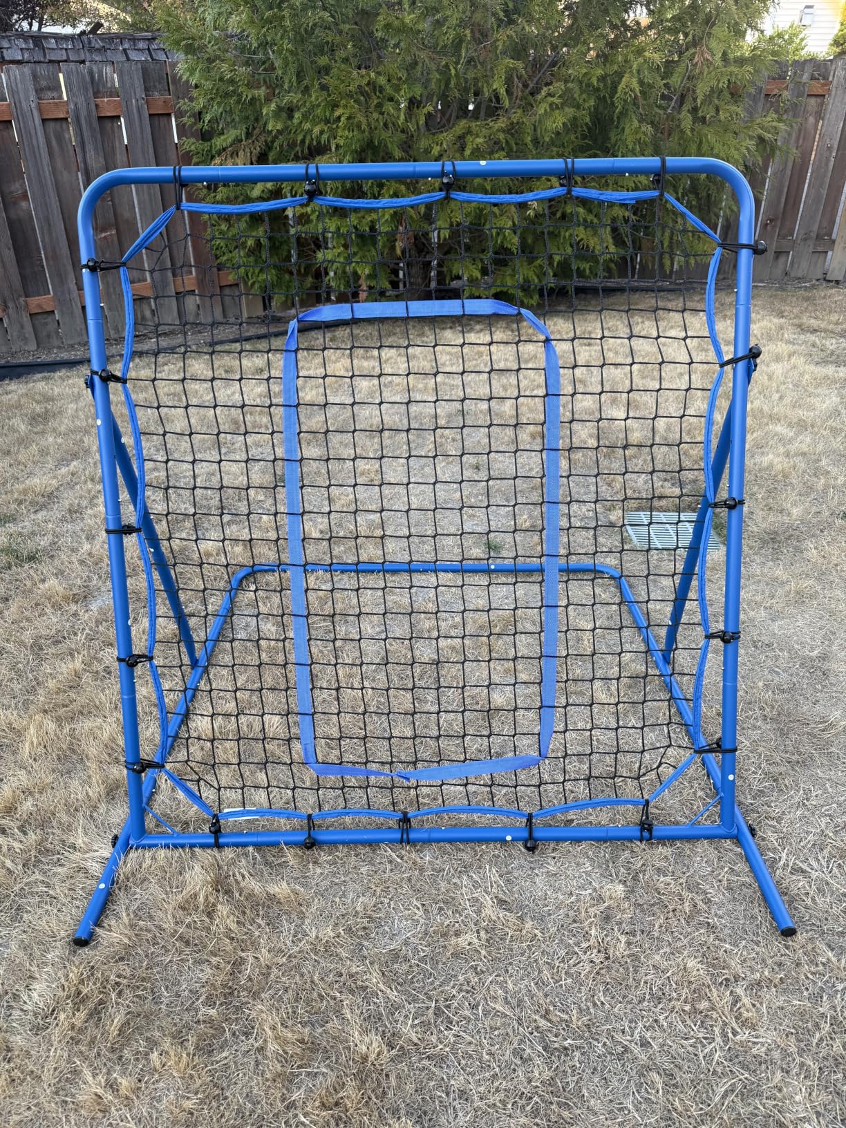 Soccer Baseball Rebounder Soccer Goal Net, Volleyball Rebound Pitchback Net | Quick Switch Angle Soccer Softball Training for Ball Control, Passing, Bounce Back Practice, Easy Setup customer photo 1