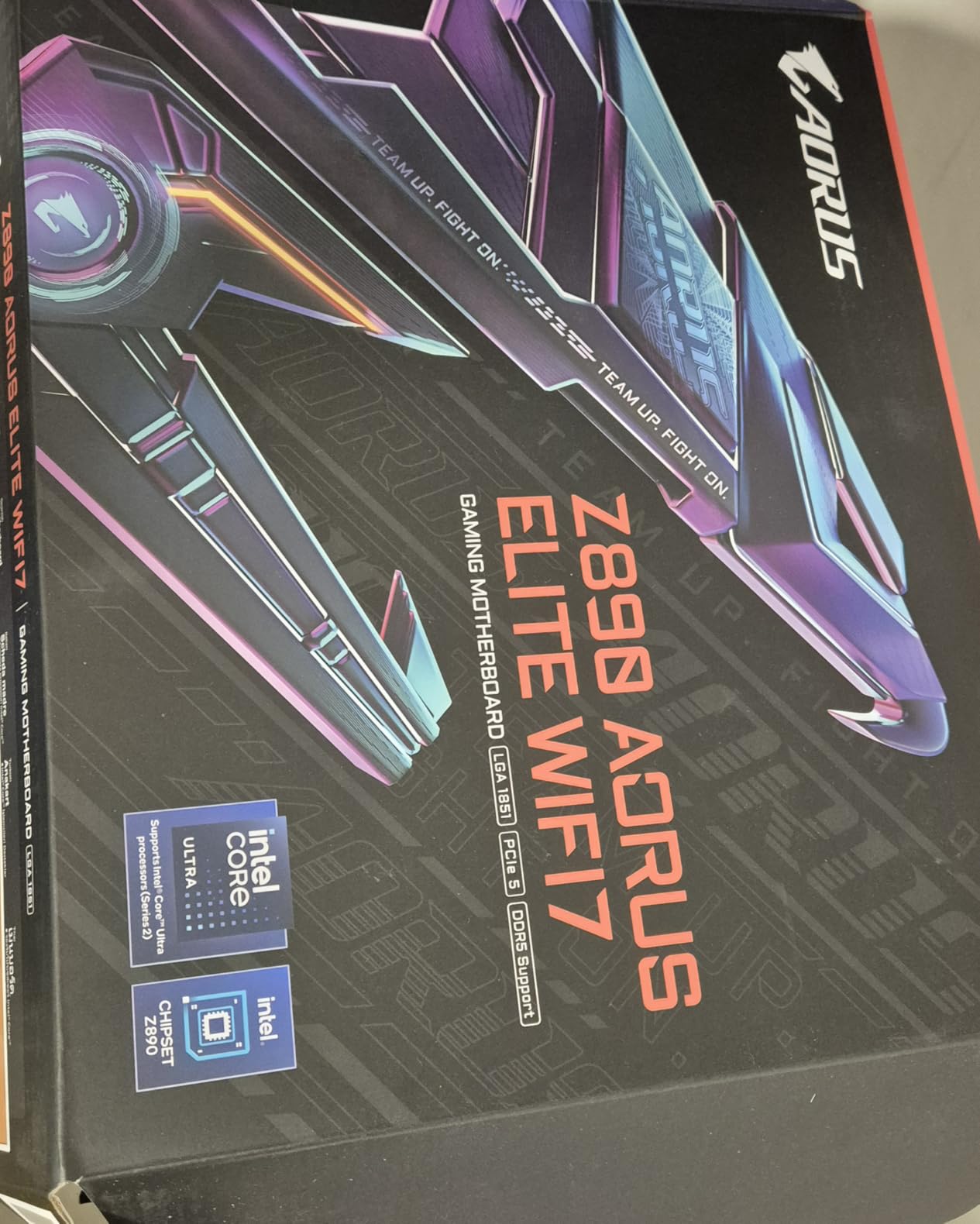 Z890 AORUS Elite WIFI7 Intel Core Ultra (Series 2) LGA 1851 Motherboard, ATX, DDR5, 4X M.2, PCIe 5.0, Thunderbolt 4, 2.5GbE LAN, EZ-Latch customer photo 2