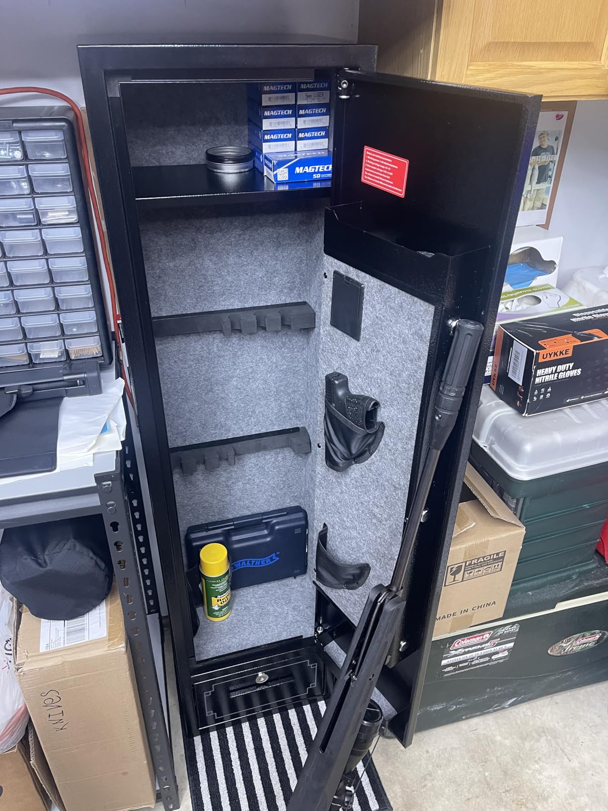 KAER 5-6 Gun Safe, Gun Safes for Rifle and Pistols, Rifle Safe for Home | No Assembly Needed, Fits 5-6 Shotgun and handguns, Quick Access Keypad, Removable Shelf & Gun Rack, Smart Alarm and Mute for Home customer photo 2