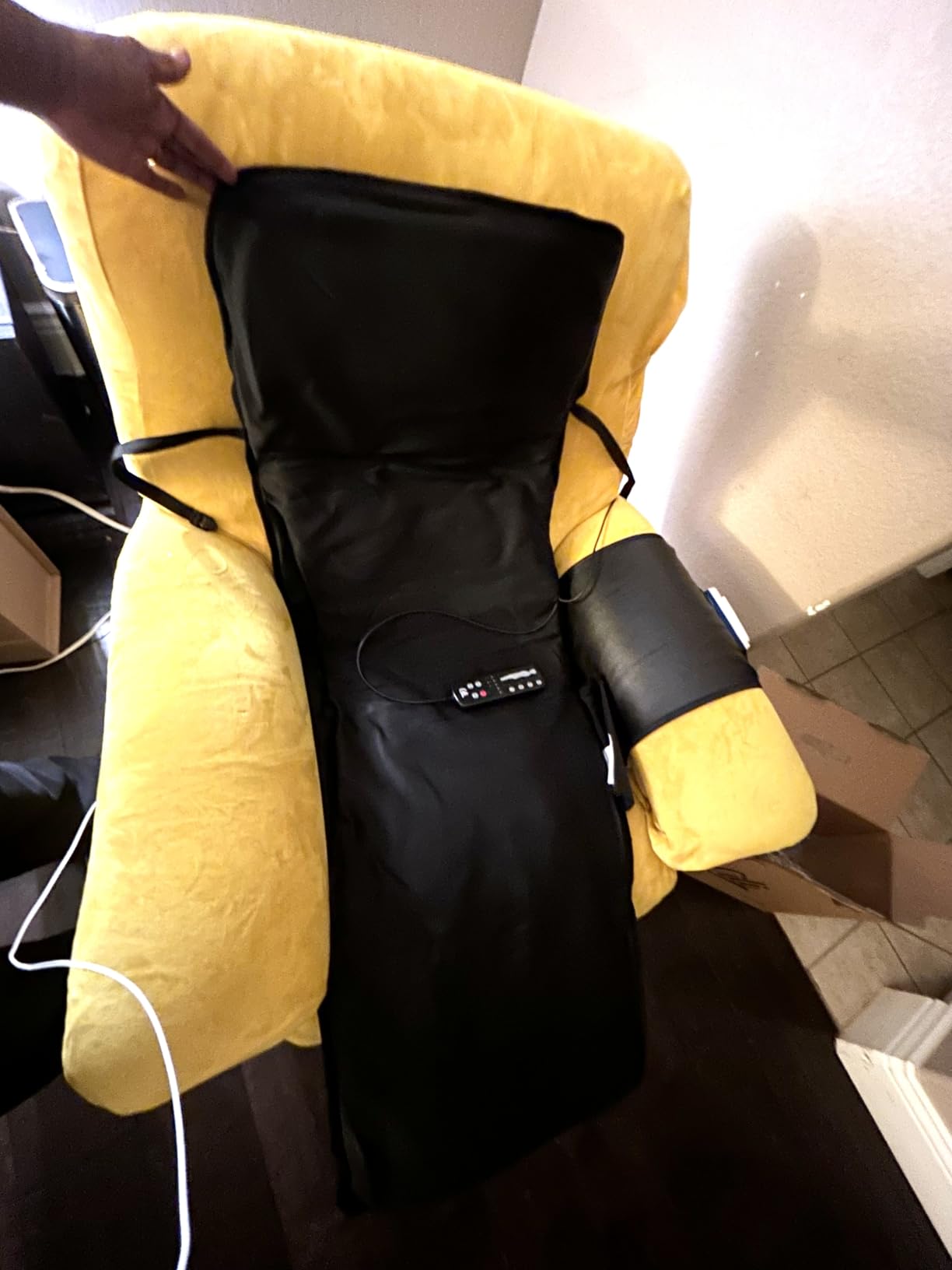 CILI Full Body Massage Mat with Heat, Upgrade Graphene Heating Vibration Back Massage Pad, Full Body Massager for Bed Chair Sofa, Massage Mattress Pad, Father's Day Gift for Dad customer photo 1
