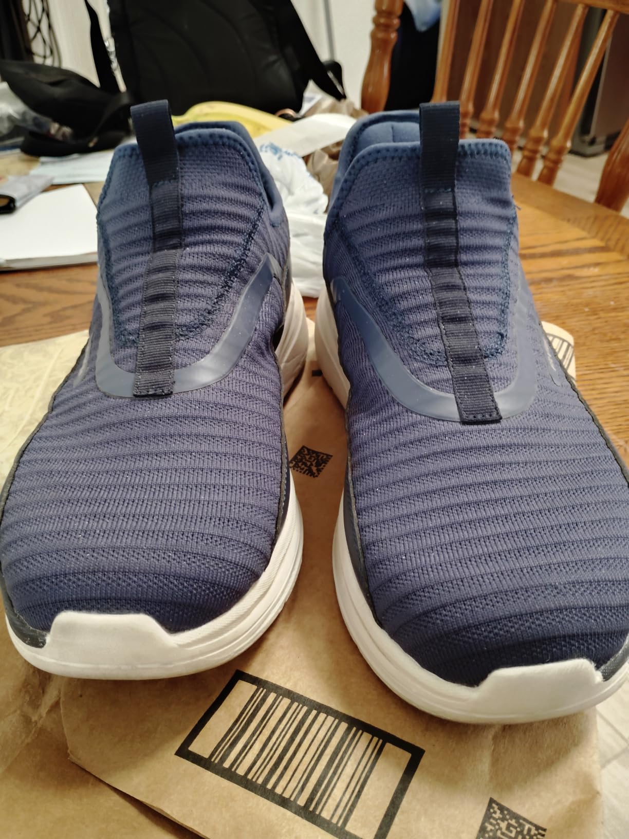 FitVille Men's Extra Wide Slip on Walking Shoes with Arch Support Men Slip on Sneakers for Foot Pain Relief-Stepease V2 customer photo 1