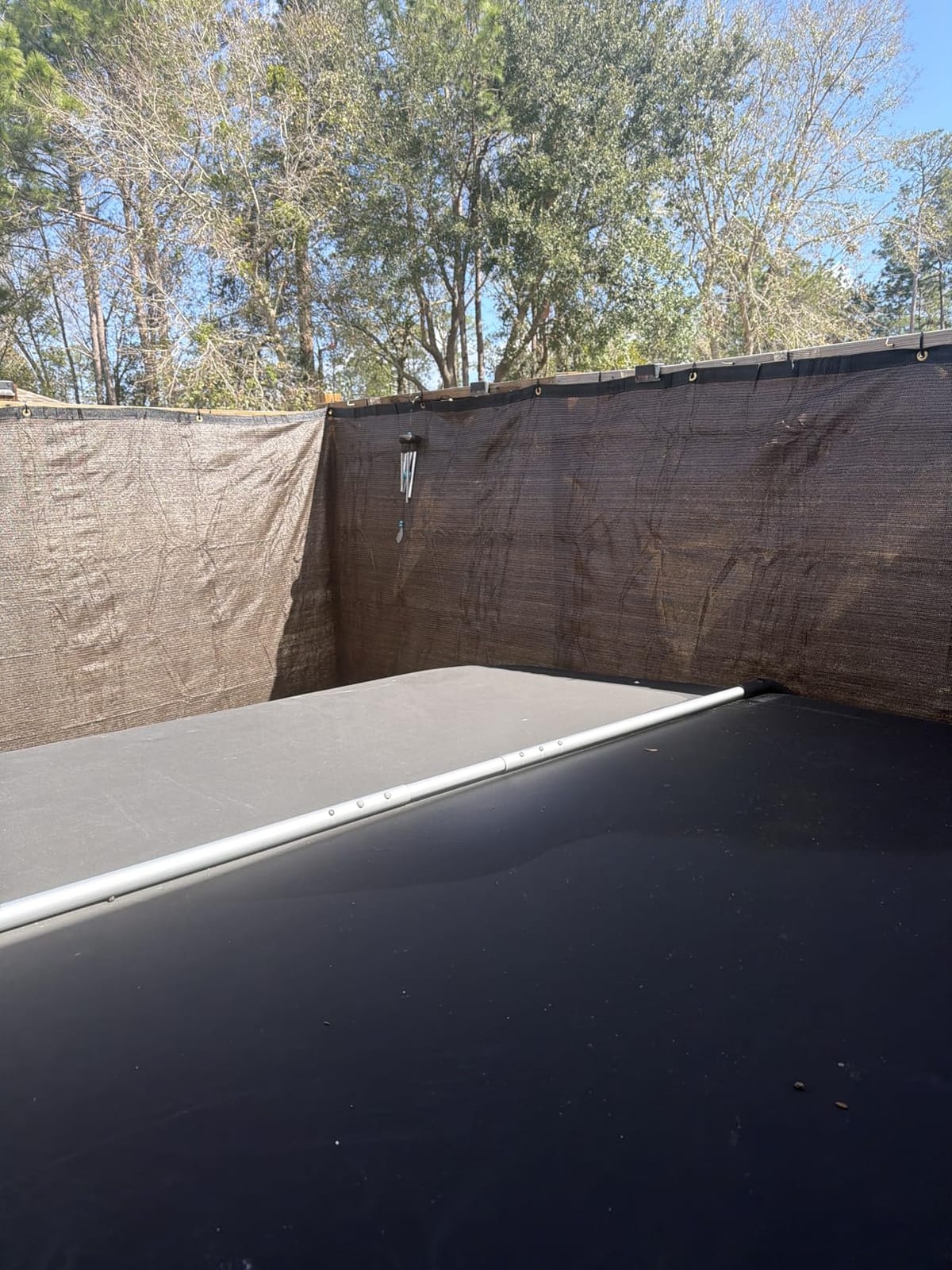 Winpull Privacy Fence Screen 6FT x 50FT, Heavy Duty 170GSM HDPE Fence Screen Privacy Mesh for Chain Link & Wood Fence, 95% Privacy Screen for Backyard Patio Balcony, Reinforced Edges & Grommets customer photo 2