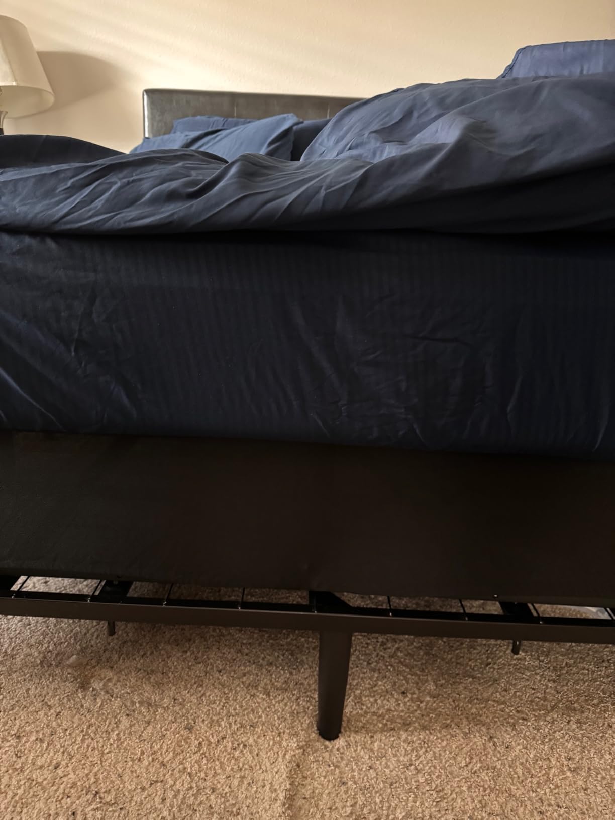 MAF 5 Inch Queen Box Spring for Queen Bed Low Profile Bed Base with Cover | 3500 lbs Black Heavy Duty Support, Round Corner Design, Metal Mattress Foundation, No Squeaky, Easy Assembly, Noise Free customer photo 1