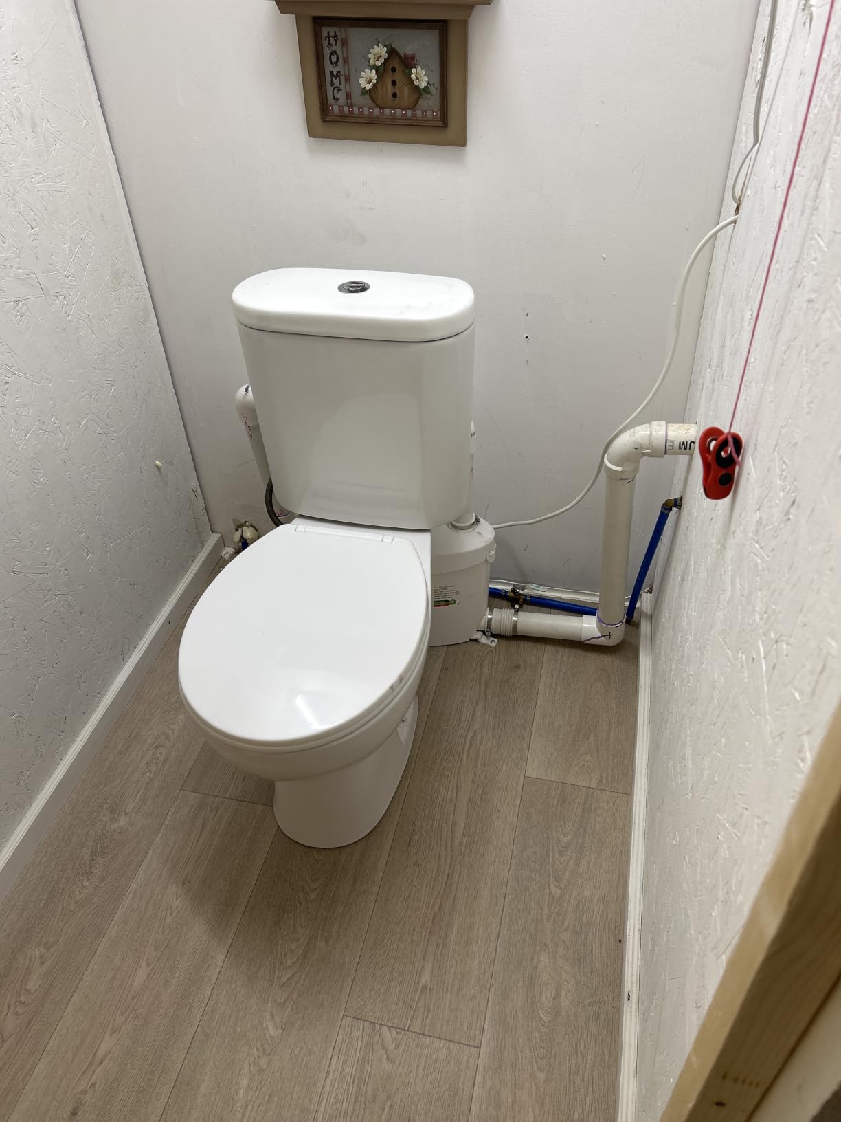 Simple Project 750W PRO Macerating Toilet System for Basement with 4-Inlet | High Powerful Upflush Toilet with Attics, Dual Flush Toilets with Macerator Pump, Quiet Operation, Space Saving customer photo 1