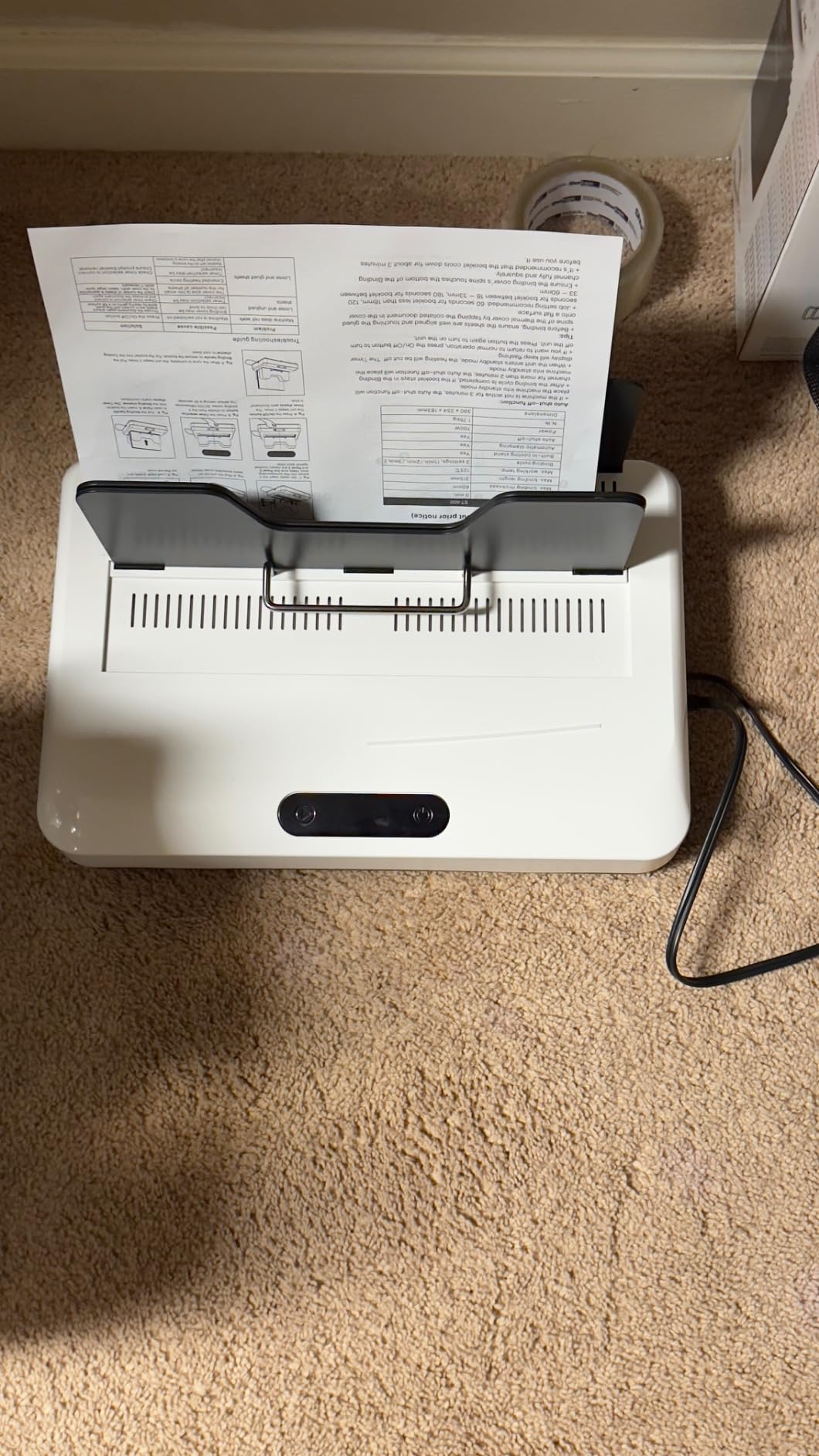 Thermal Binding Machine, 500 Sheets Capacity, No Preheat Time, Digital Touch Panel with Air Cooling, Electric Binder for A4/A5/Letter Size Business Documents, Office and Home Projects customer photo 1