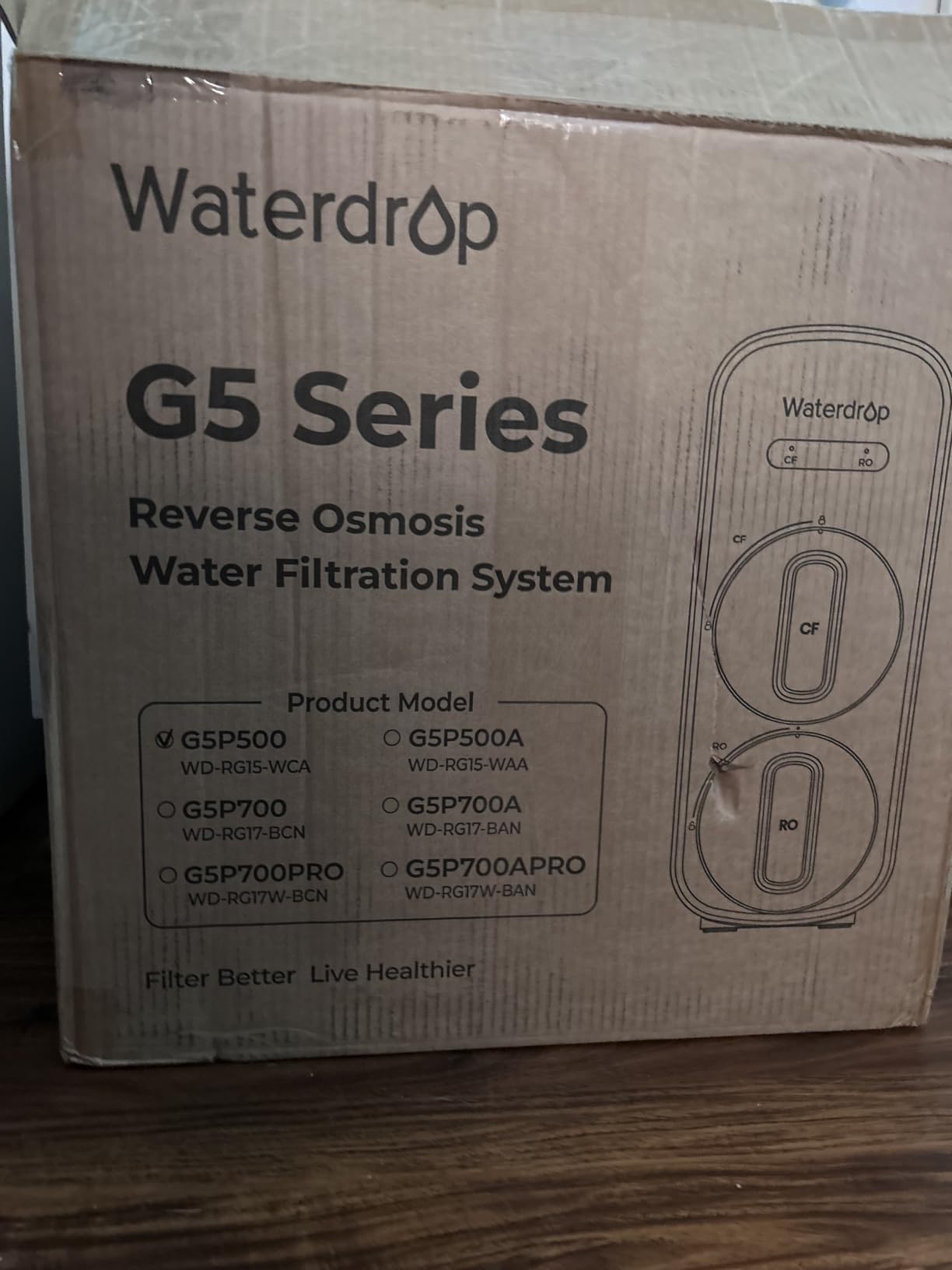 Waterdrop G5P700A Alkaline Mineral Reverse Osmosis Water Filter, 700 GPD customer photo 2