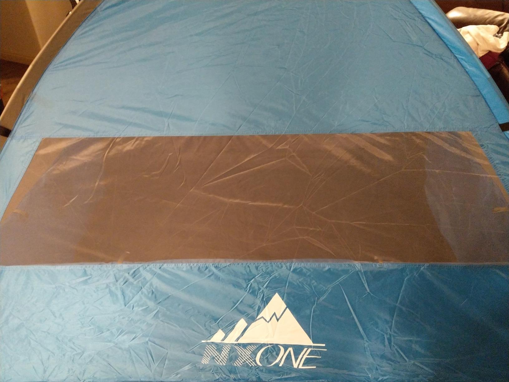NXONE Beach Tent Sun Shelter, UPF 50+ UV Protection, Easy Setup | Family Beach Shade, Wind Resistant Design, Breathable Mesh Ventilation, Portable Carry Bag, Beach Camping Use customer photo 1