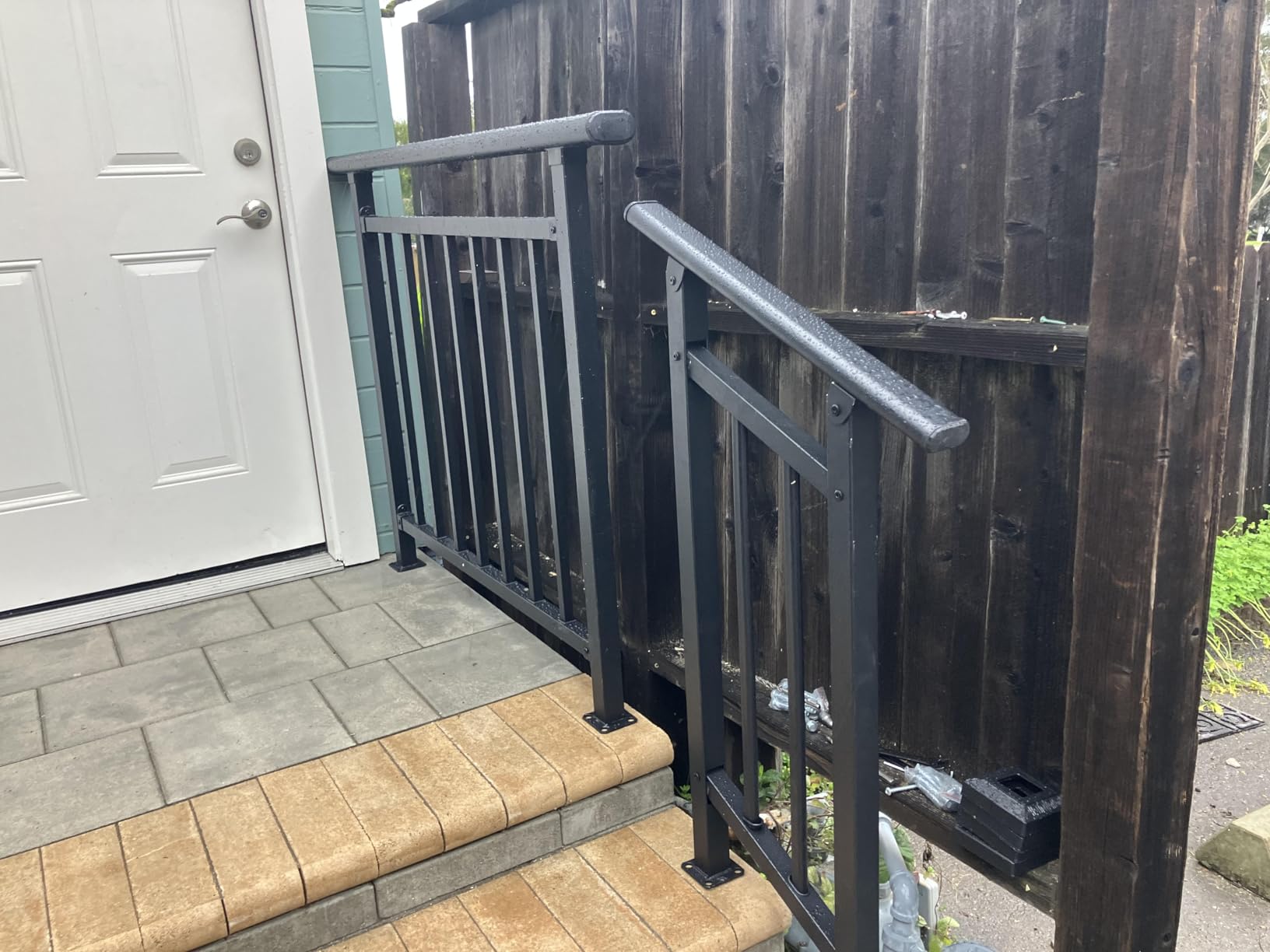 Horizontal Black Deck Railing Kit, 40