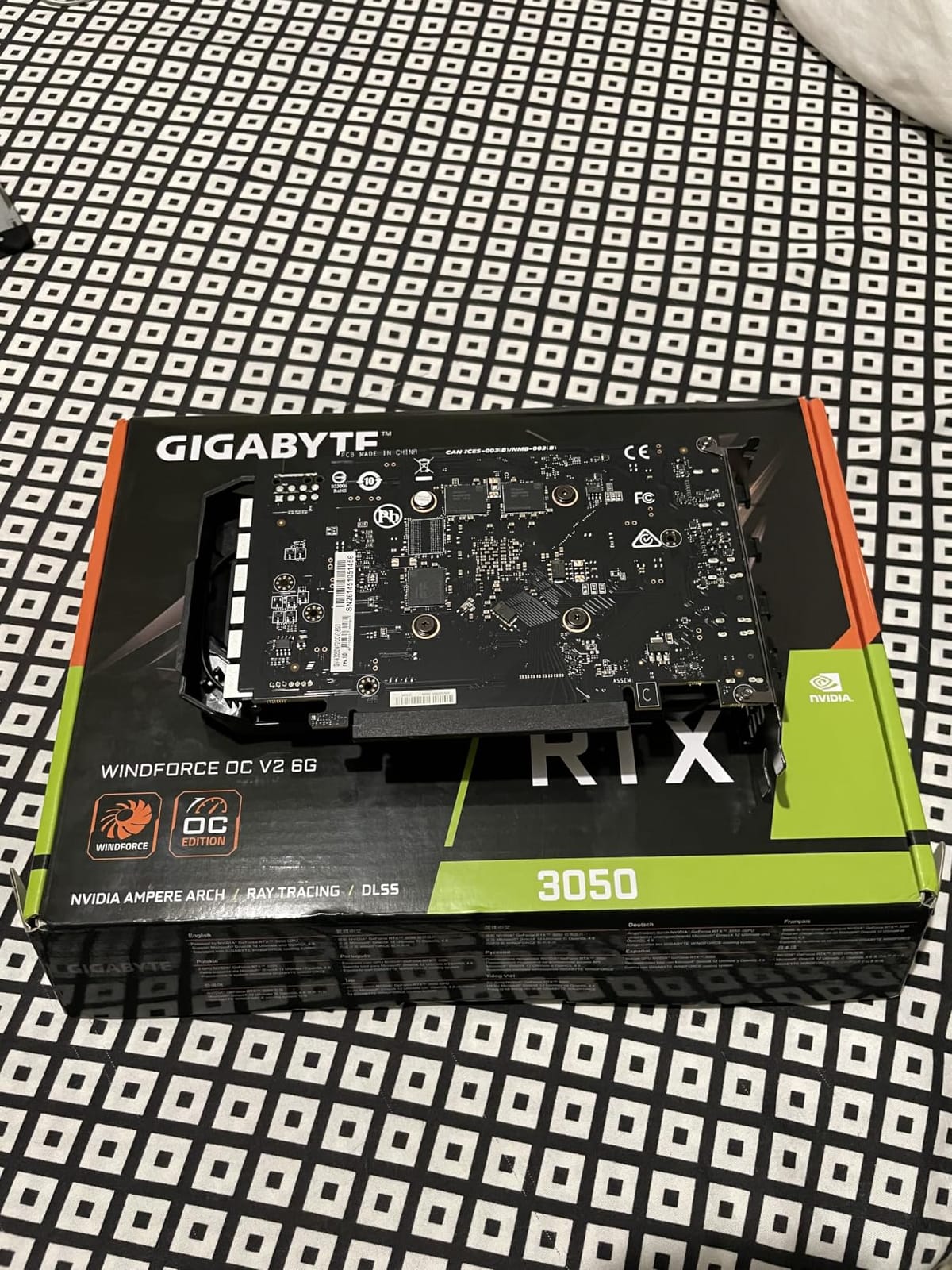 GIGABYTE GeForce RTX 3050 WINDFORCE OC V2 6G Graphics Card, 2X WINDFORCE Fans, 6GB GDDR6 96-bit GDDR6, GV-N3050WF2OCV2-6GD Graphics Card customer photo 2